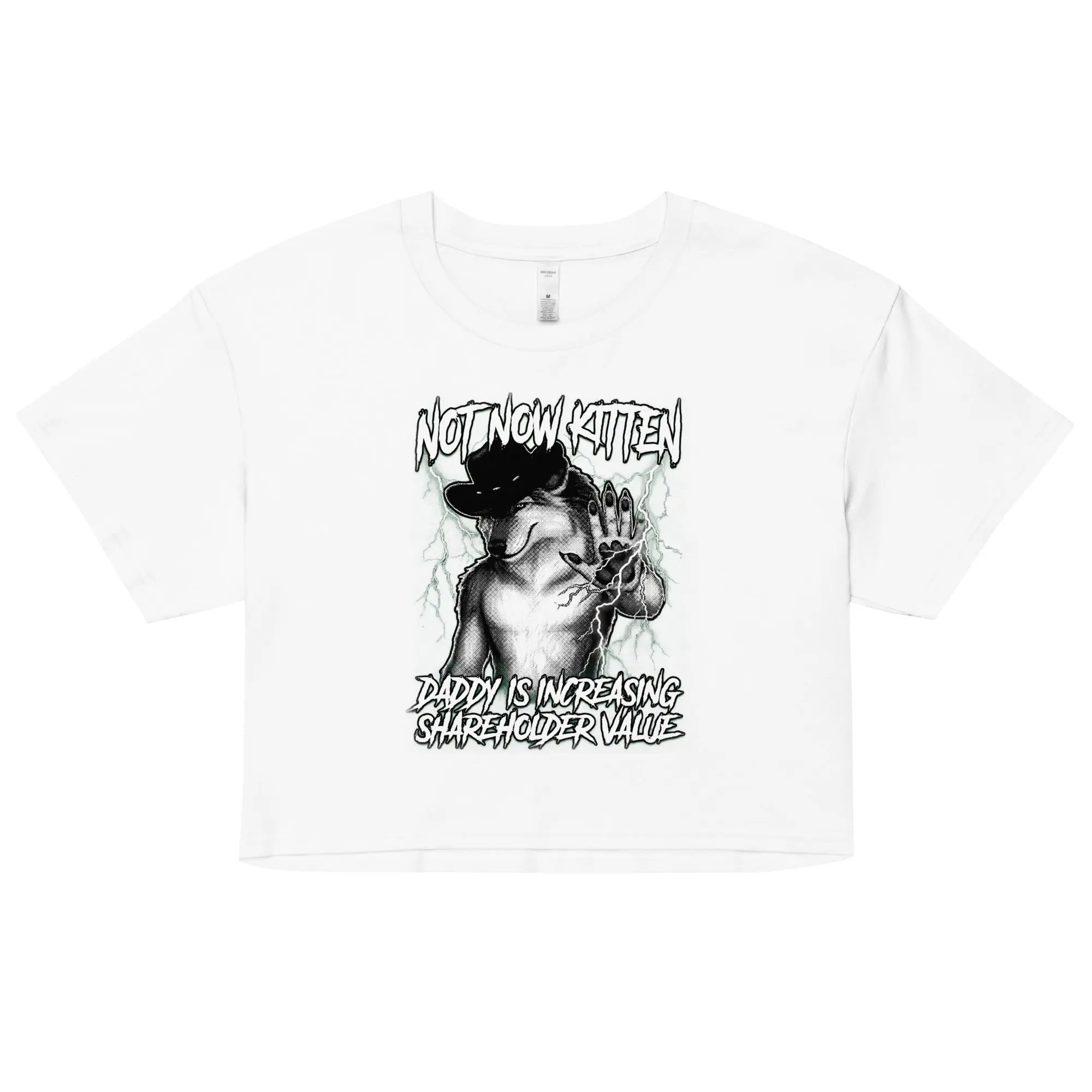 Not Now Kitten Daddy is Increasing Shareholder Value crop top - Image 5