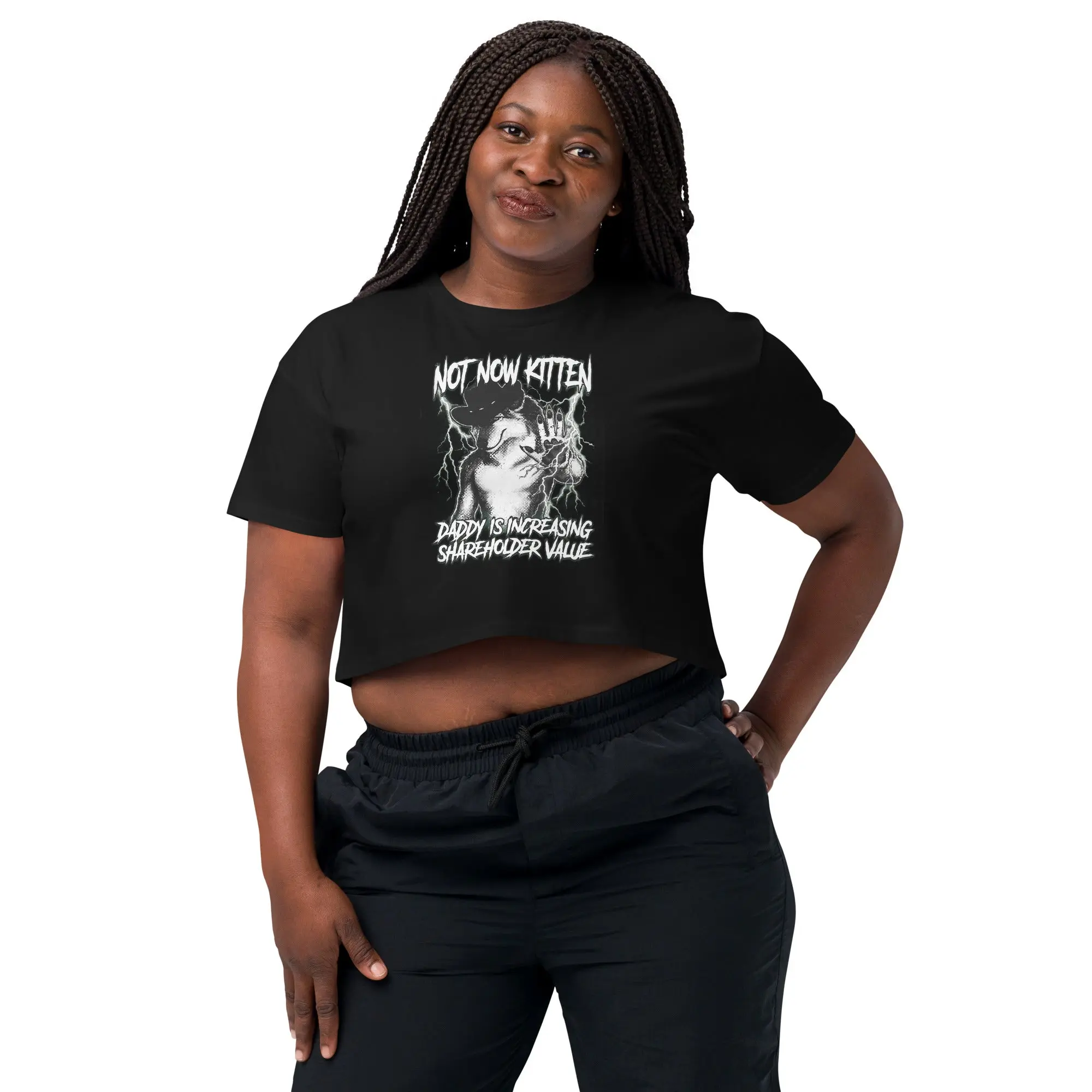 Not Now Kitten Daddy is Increasing Shareholder Value crop top - Image 6