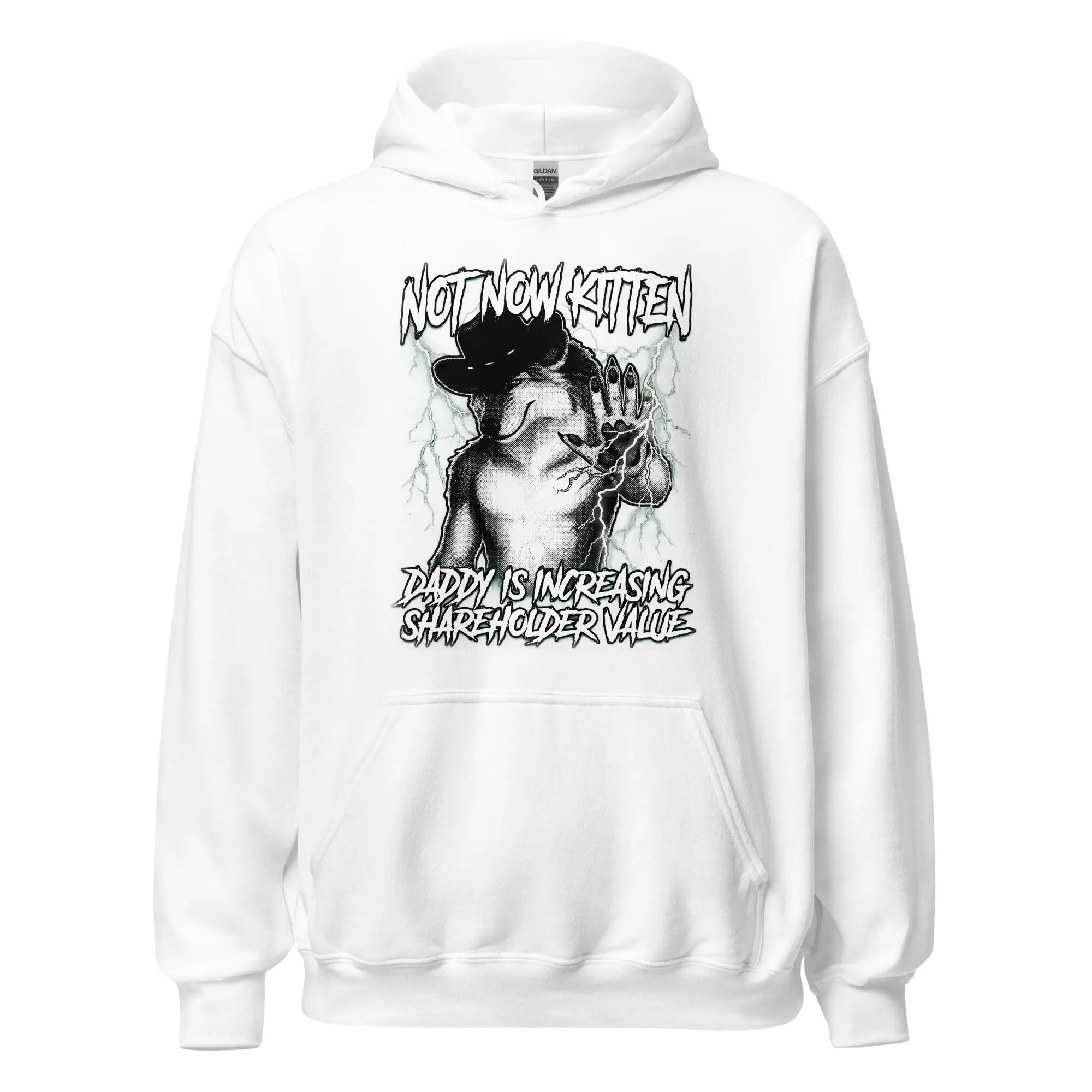 Not Now Kitten Daddy is Increasing Shareholder Value Hoodie - Image 7