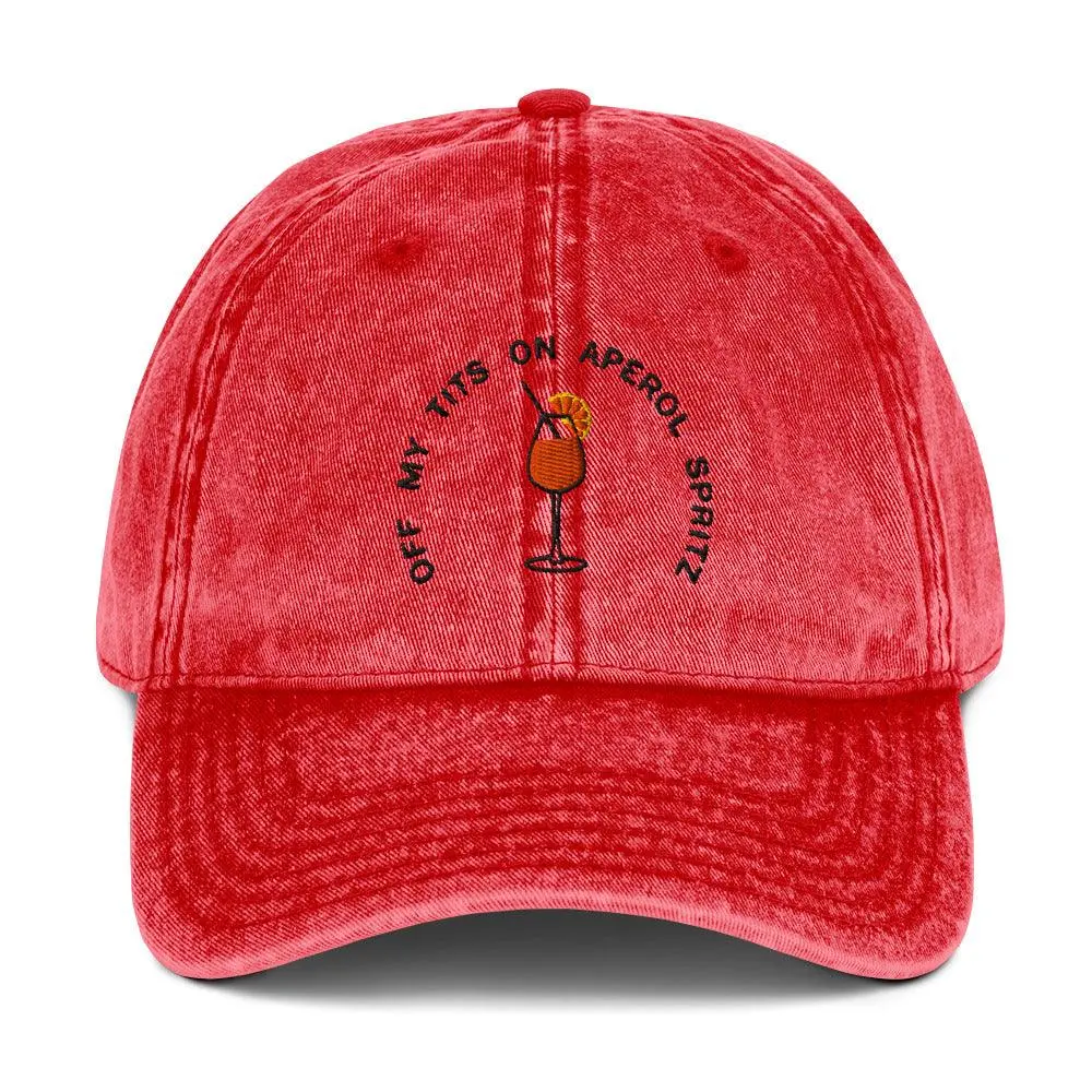 Off My Tits on Aperol Spritz Cotton Twill Cap - Image 6
