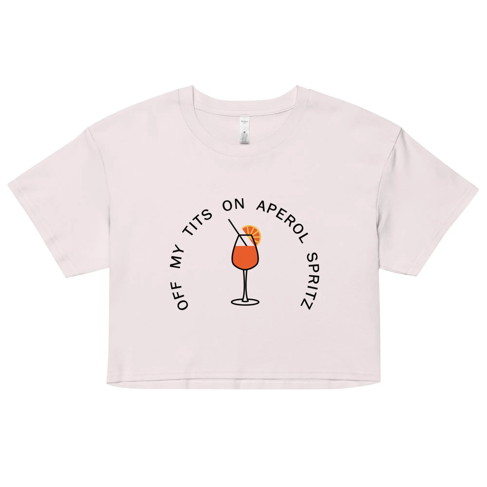 Off My Tits on Aperol Spritz (Embroidered) value Women’s crop top - Image 4
