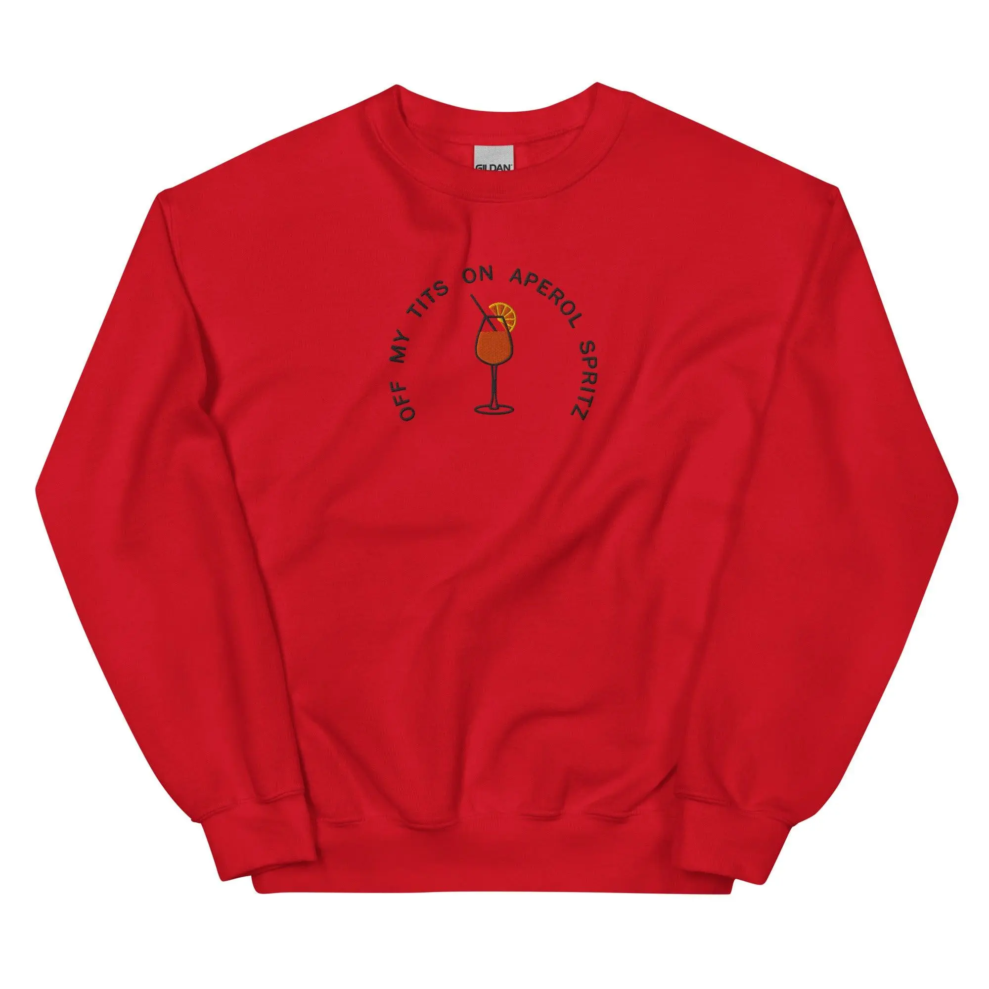 Off My Tits on Aperol Spritz Sweatshirt - Image 4