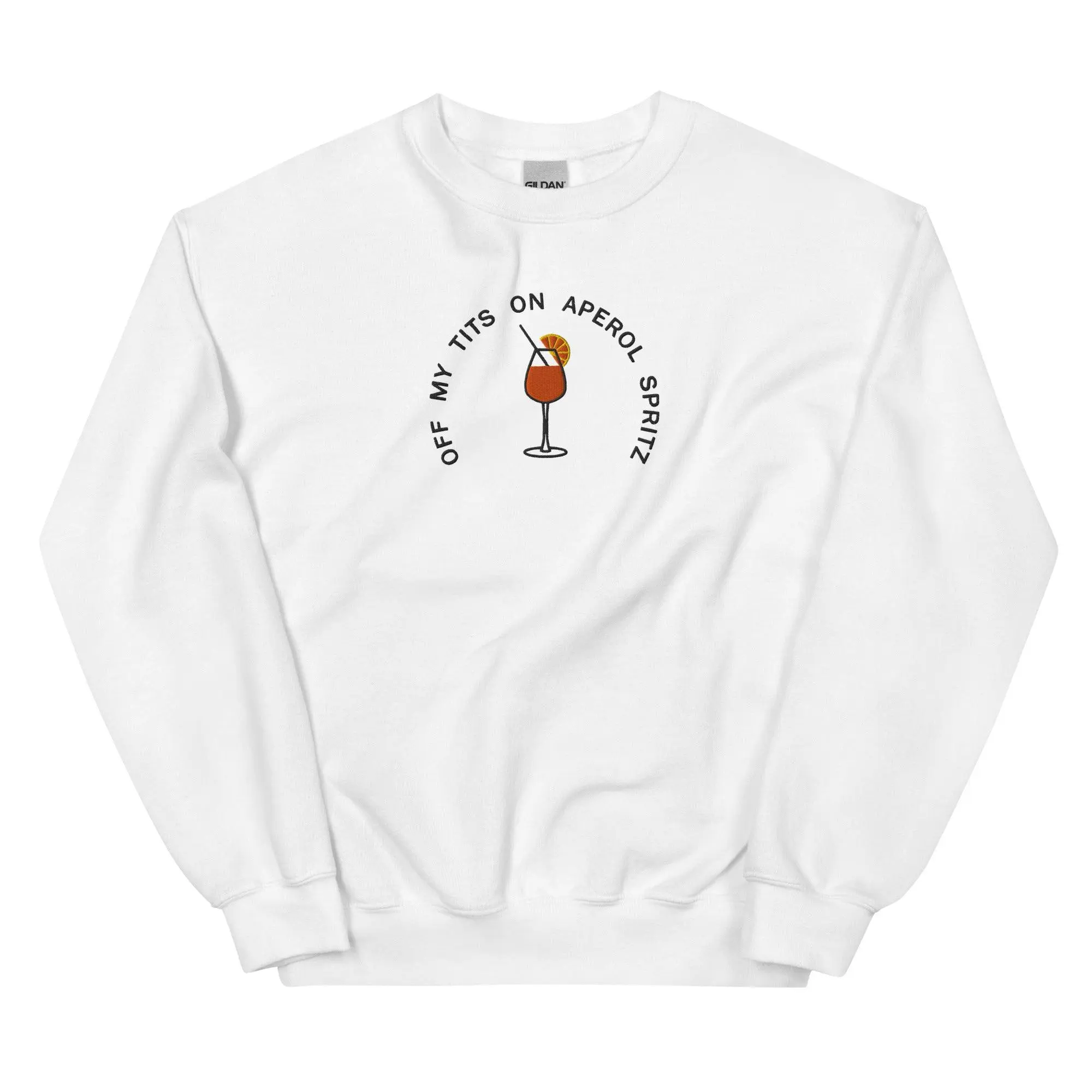 Off My Tits on Aperol Spritz Sweatshirt - Image 8