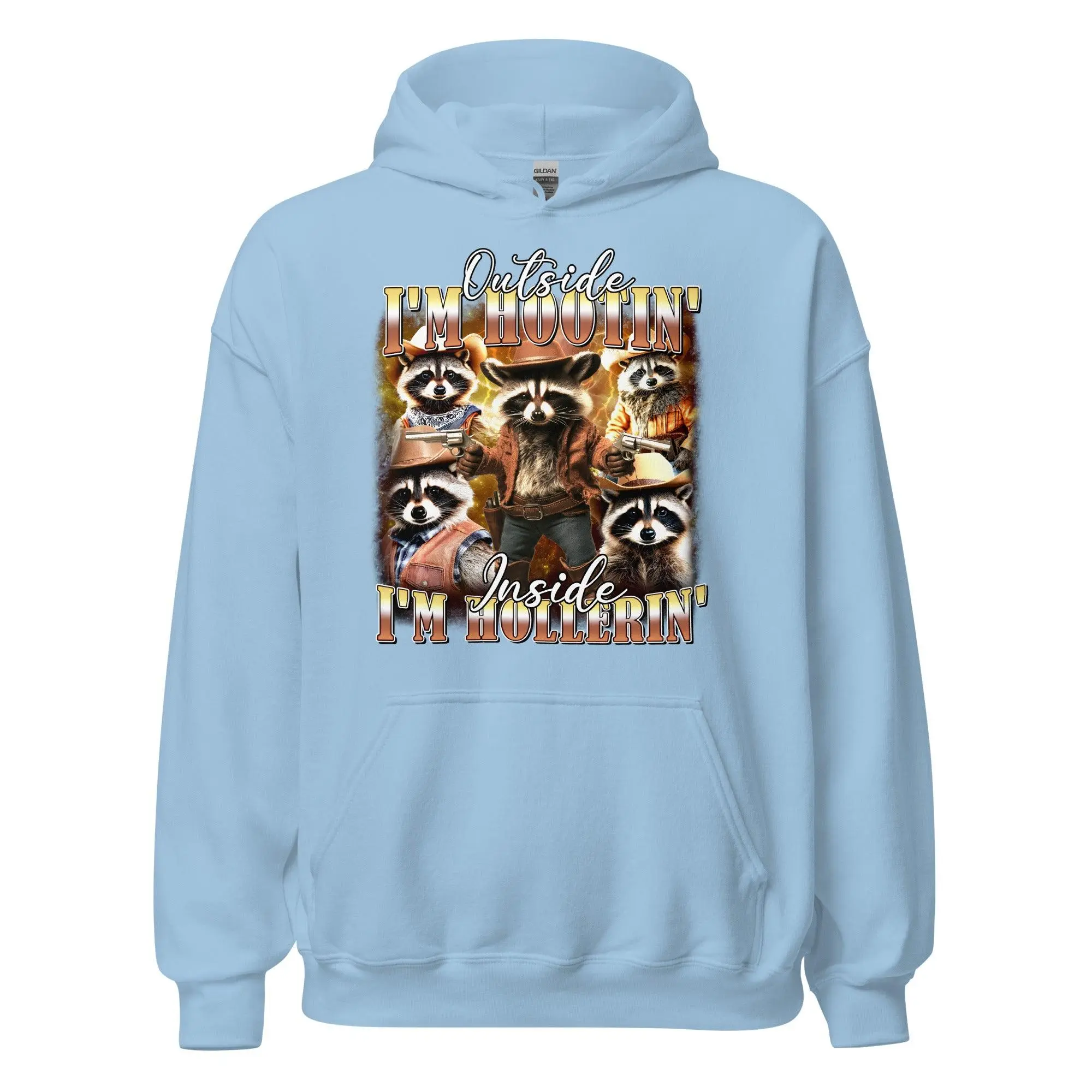 Outside I'm Hootin' Inside I'm Hollerin Hoodie - Image 5