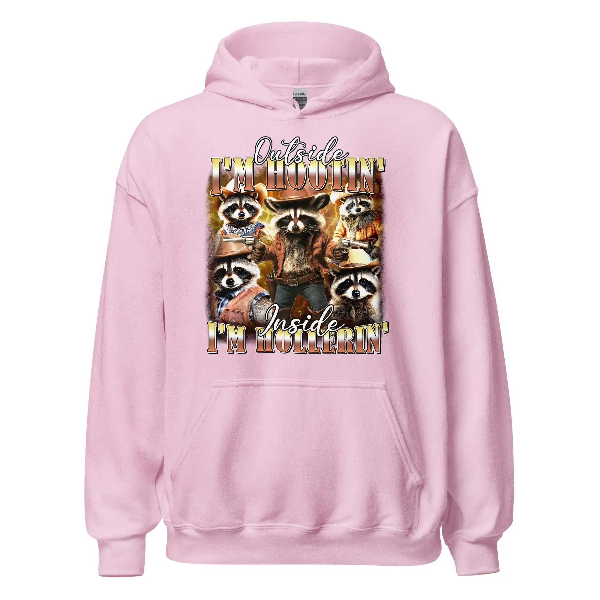 Outside I'm Hootin' Inside I'm Hollerin Hoodie - Image 6