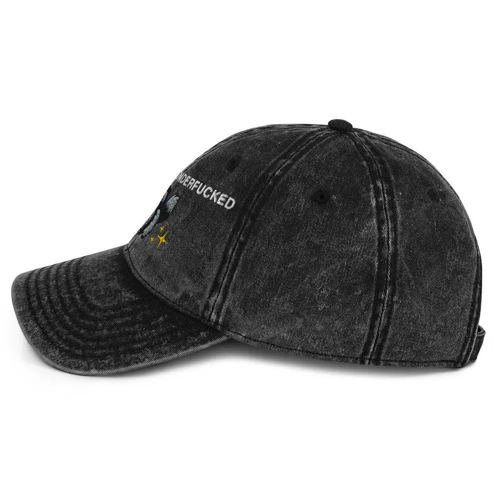 Overworked Underfucked Vintage Cotton Twill Cap - Image 5