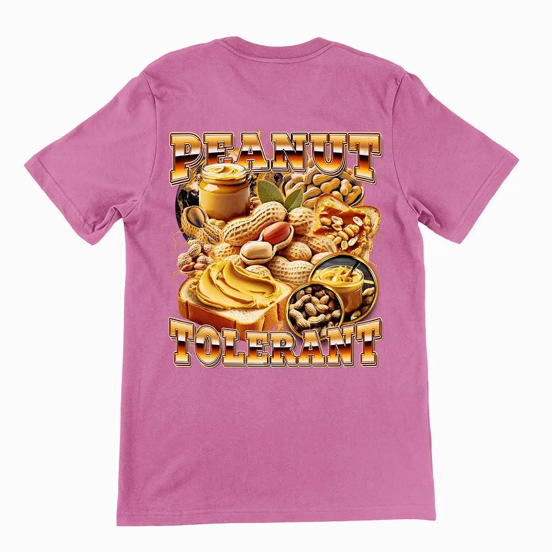 Peanut Tolerant t-shirt (backprint) - Image 2