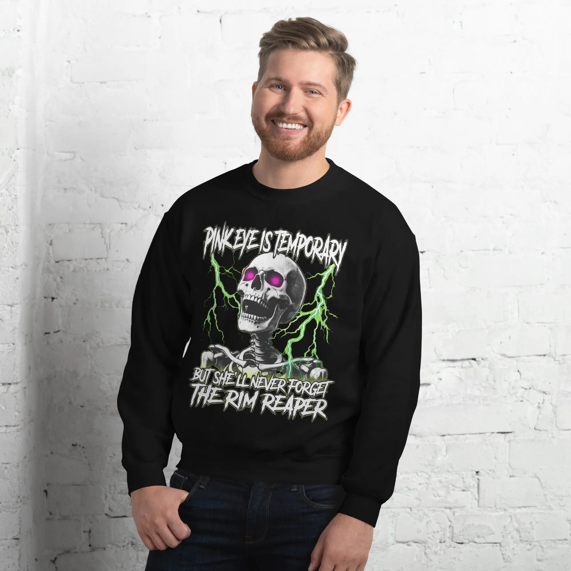 Pinkeye is temporary but she'll never forget the rim reaper sweatshirt - Image 10