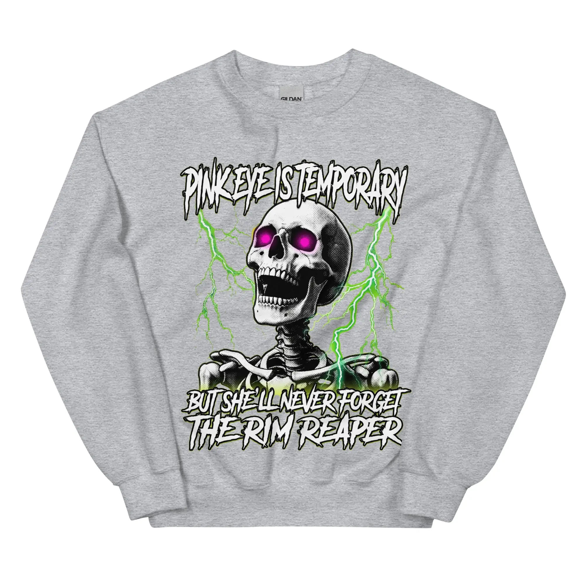 Pinkeye is temporary but she'll never forget the rim reaper sweatshirt - Image 7