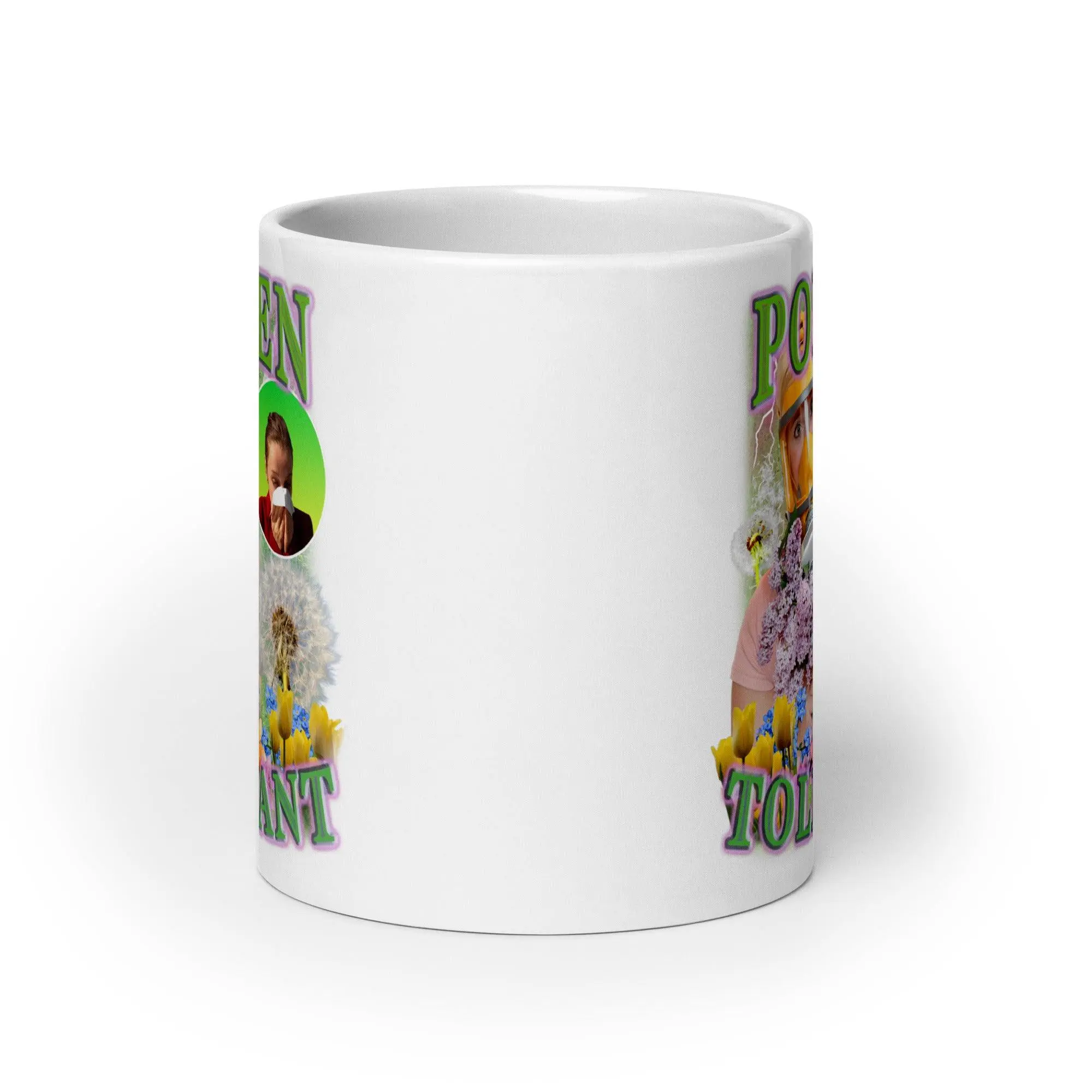 Pollen tolerant White glossy mug - Image 10