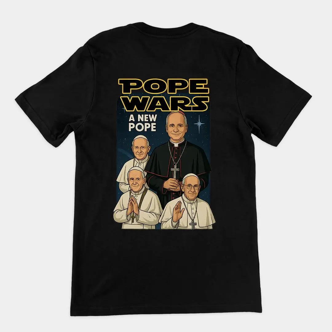 Pope Wars: A New Pope t-shirt (backprint)