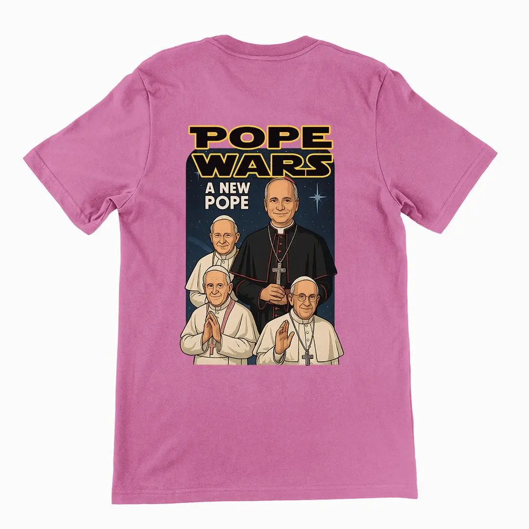 Pope Wars: A New Pope t-shirt (backprint) - Image 2