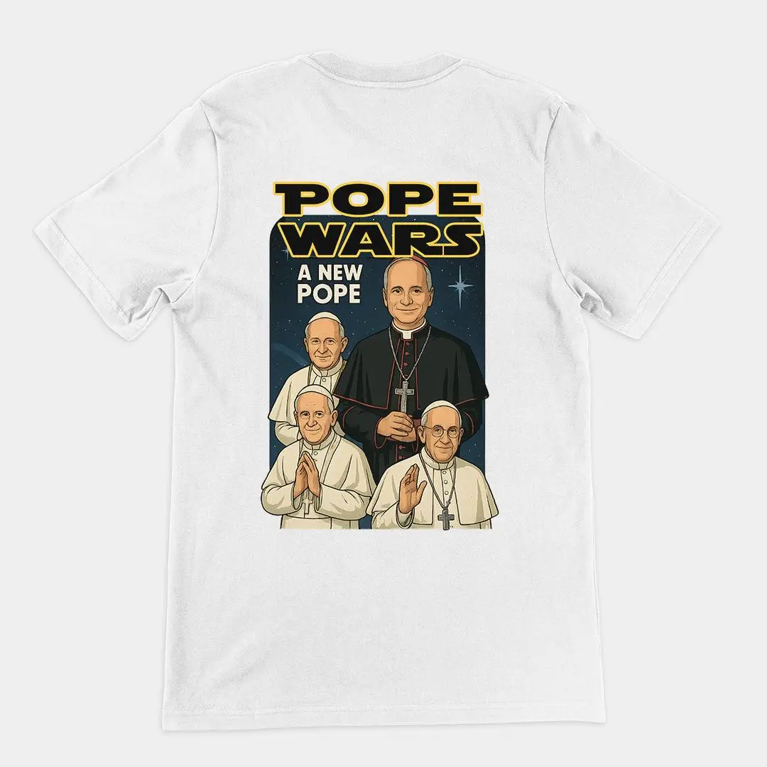 Pope Wars: A New Pope t-shirt (backprint) - Image 6