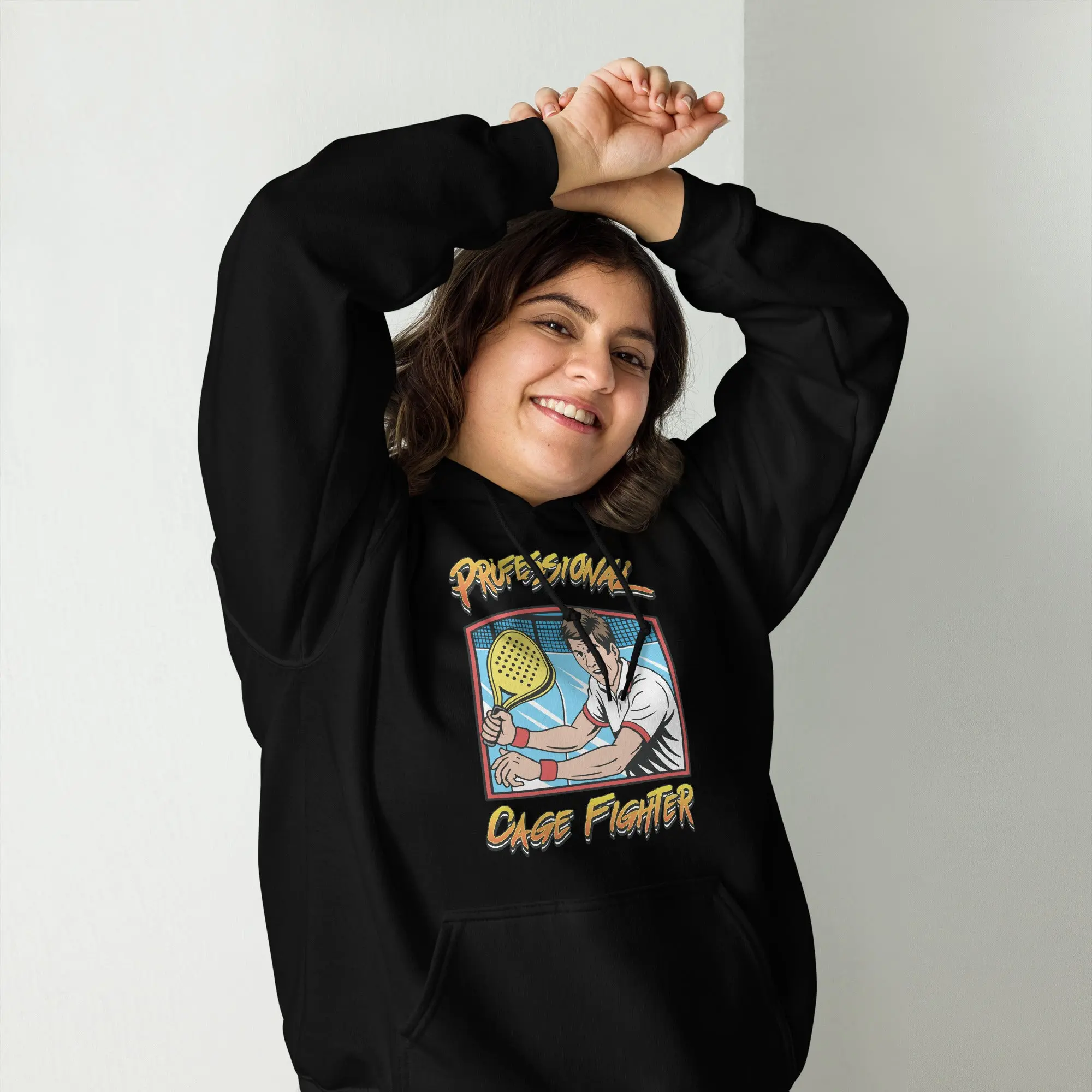 Professional Cage Fighter (padel) Hoodie - Image 8