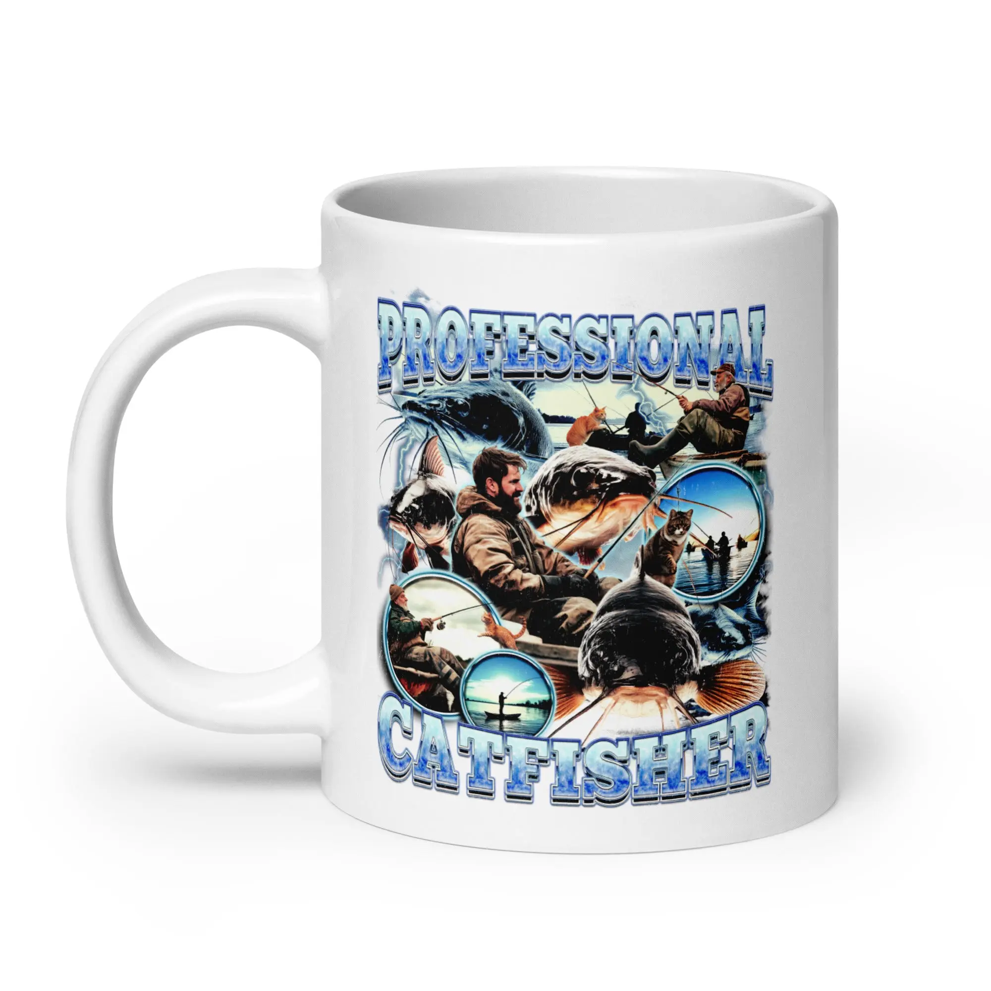 Professional Catfisher White glossy mug - Image 7