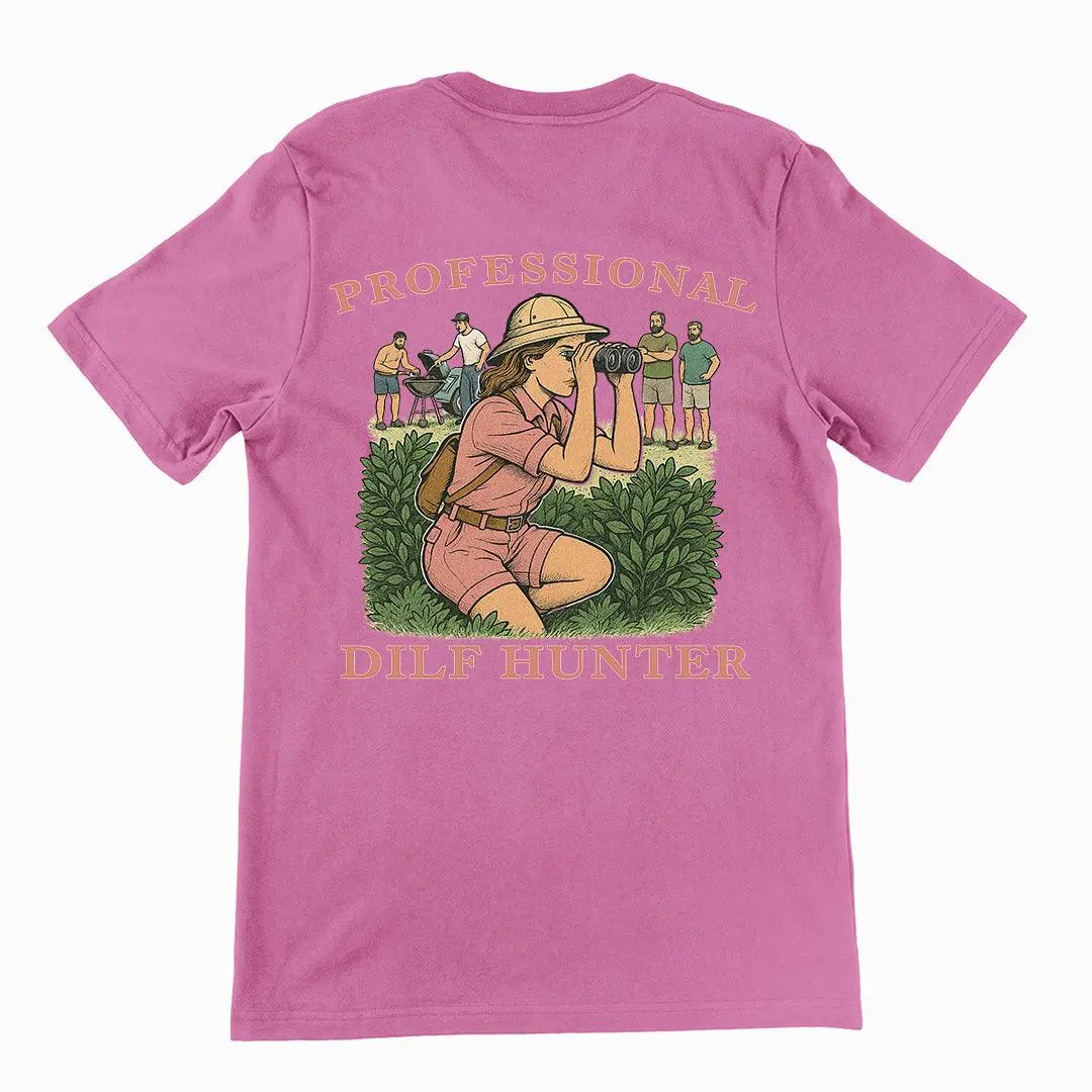 Professional Dilf Hunter T-Shirt (backprint) - Image 2