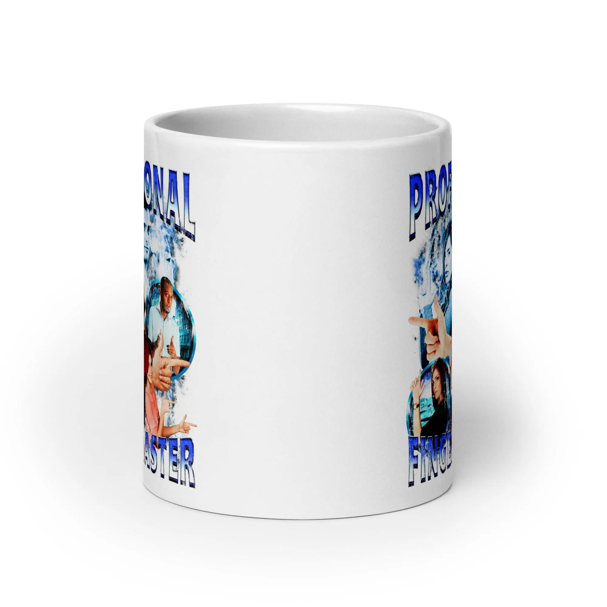 Professional Finger Blaster White glossy mug - Image 10