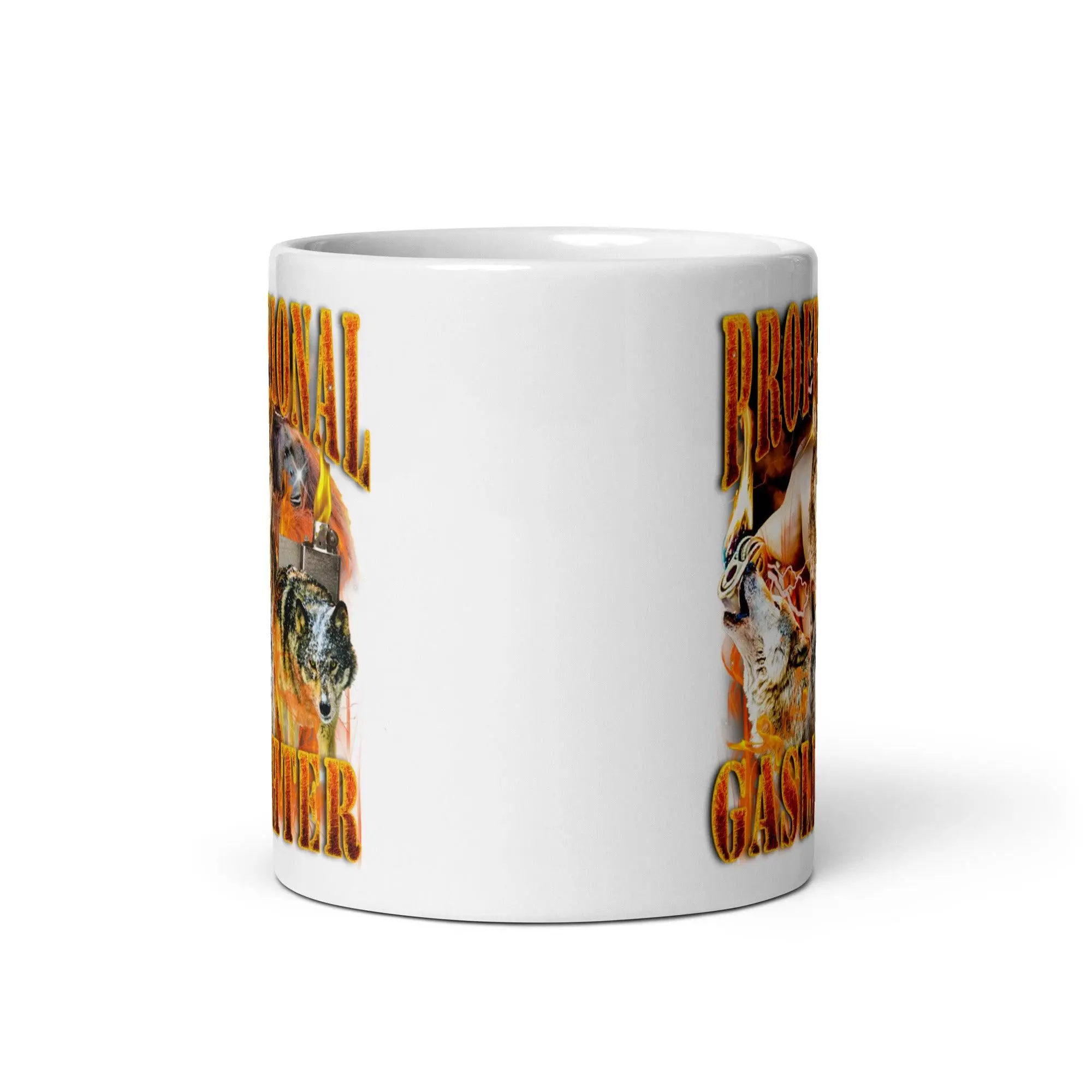 Professional Gaslighter White glossy mug - Image 5