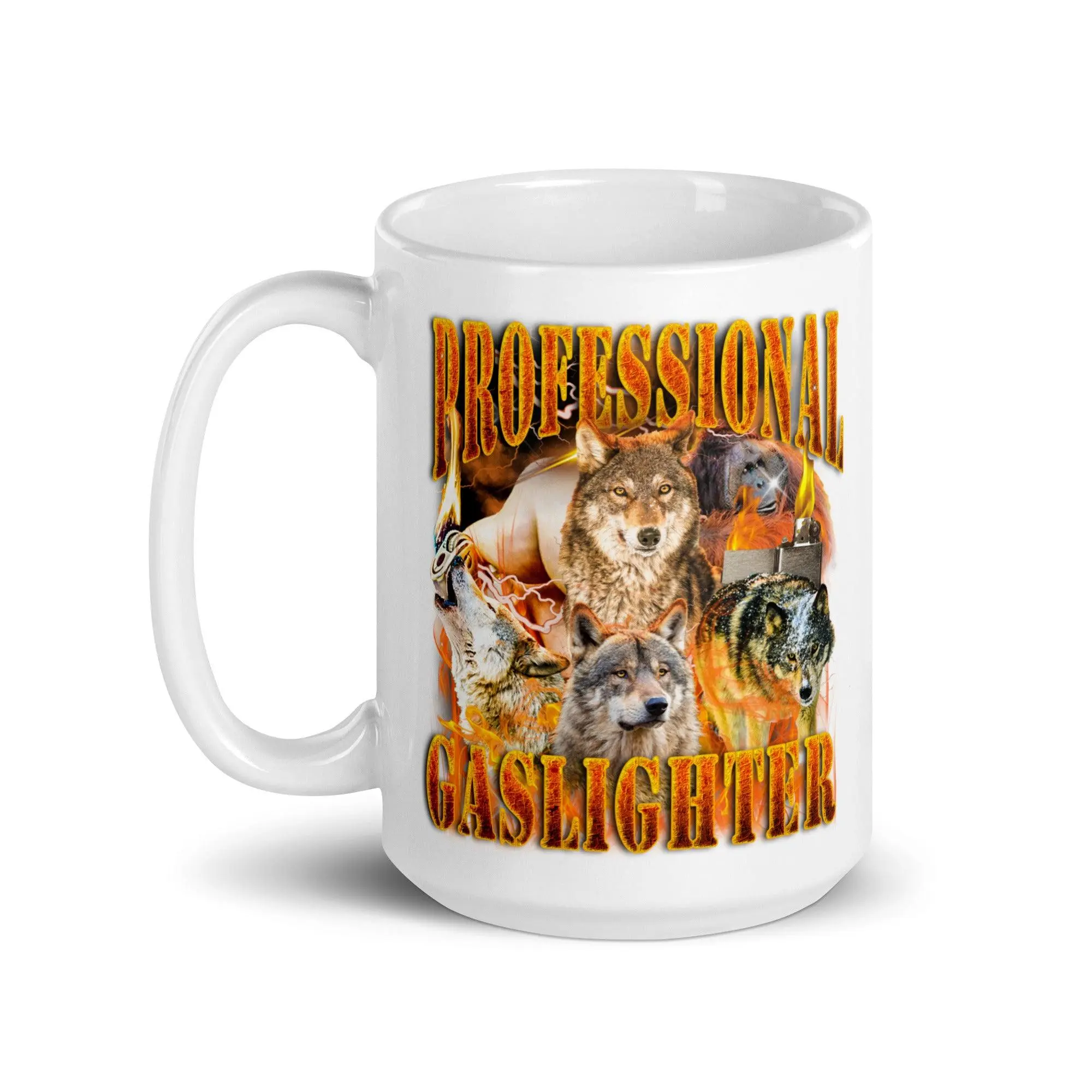 Professional Gaslighter White glossy mug - Image 7
