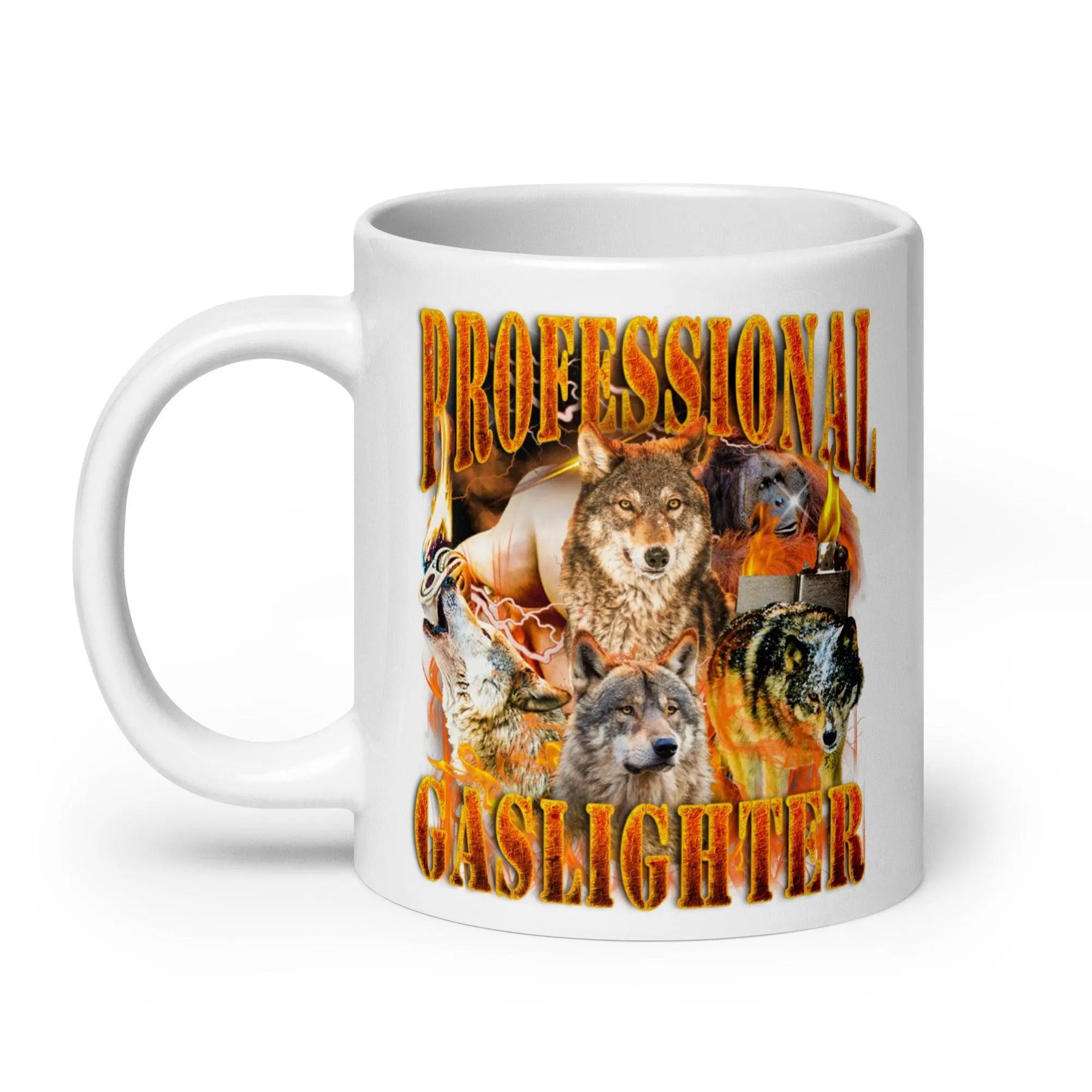 Professional Gaslighter White glossy mug - Image 9