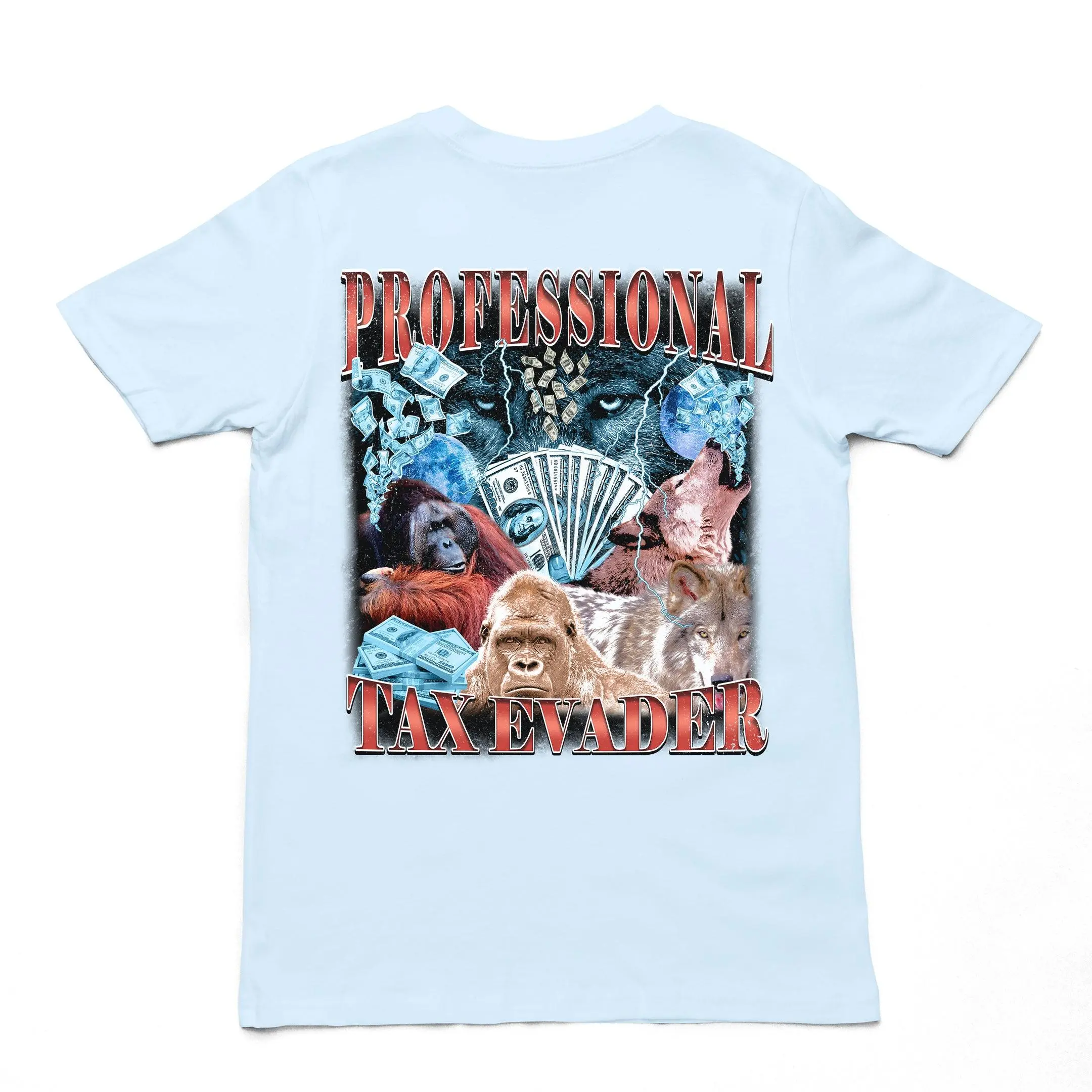 Professional Tax Evader T-Shirt (backprint) - Image 5