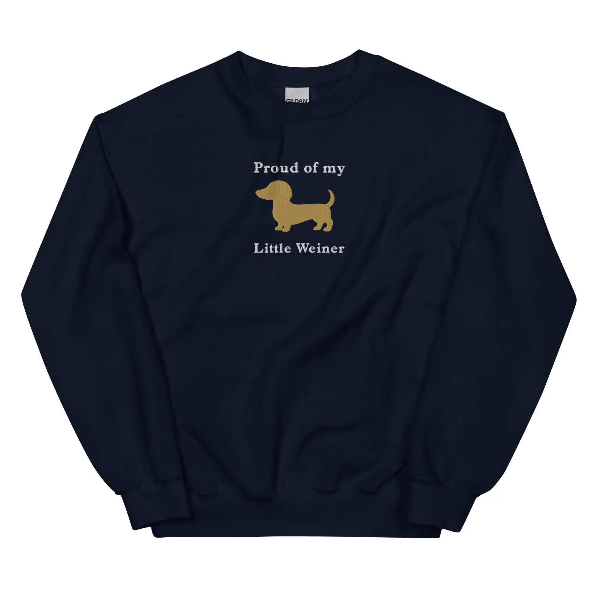 Proud of my little weiner (embroidered) sweatshirt - Image 5