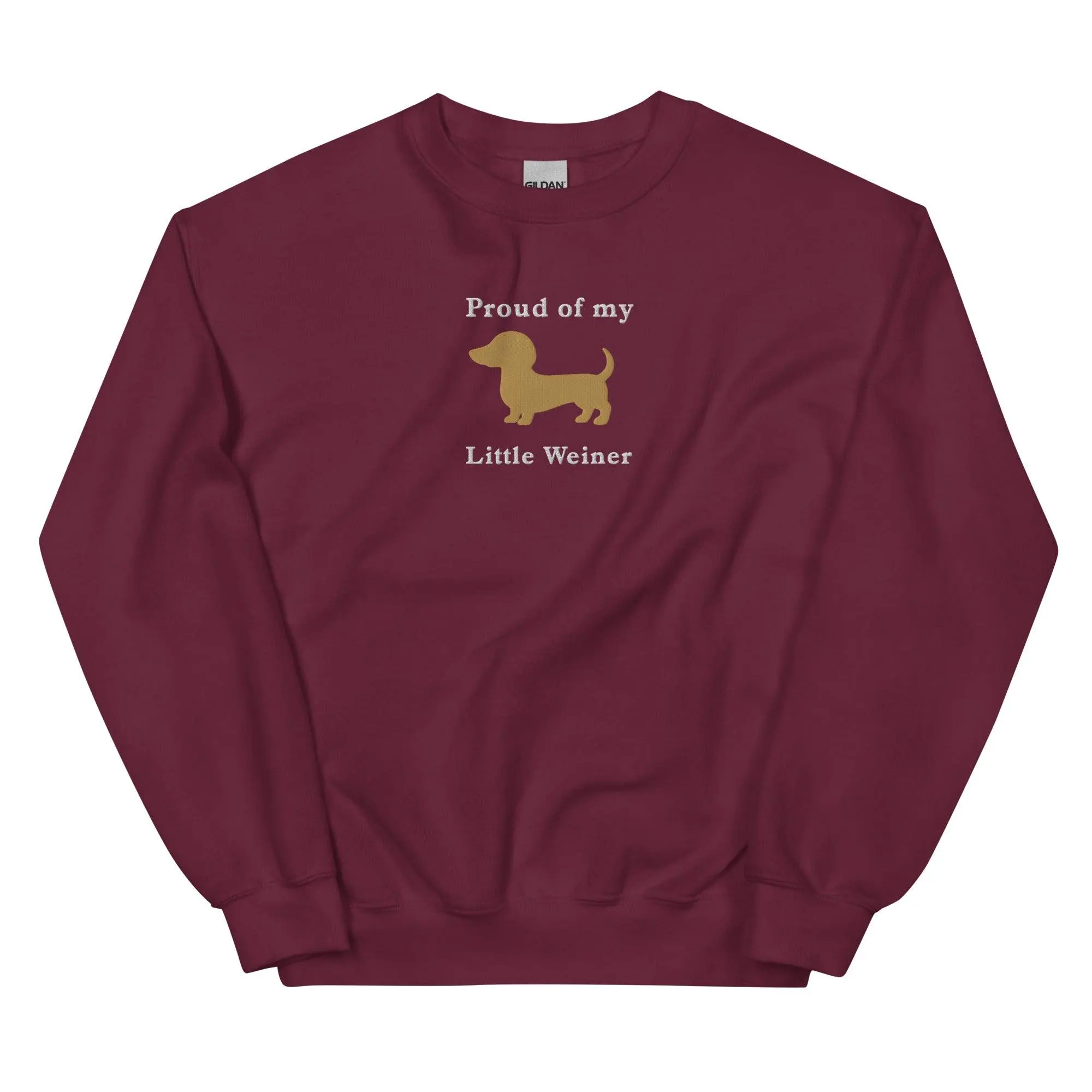 Proud of my little weiner (embroidered) sweatshirt - Image 6