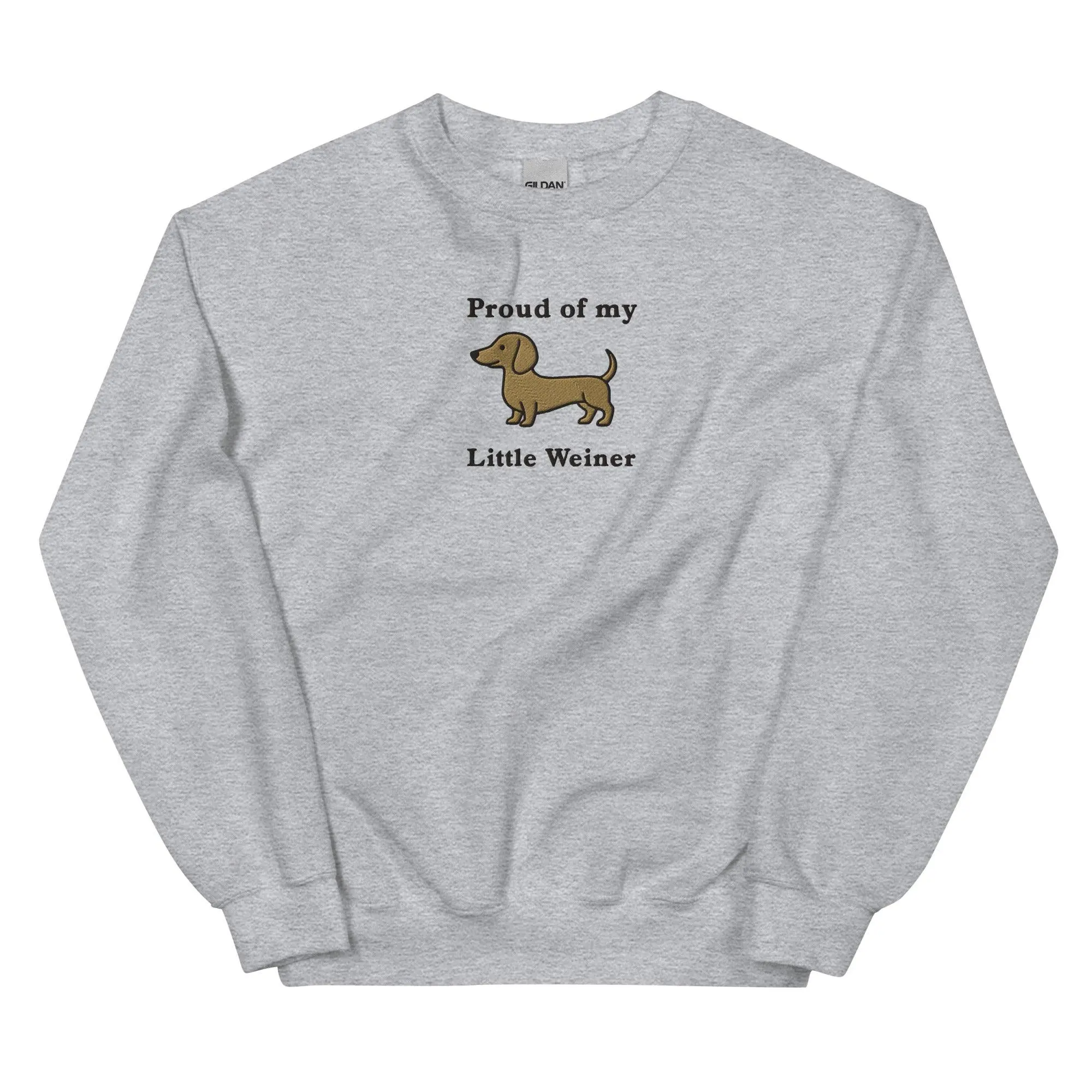 Proud of my little weiner (embroidered) sweatshirt - Image 8