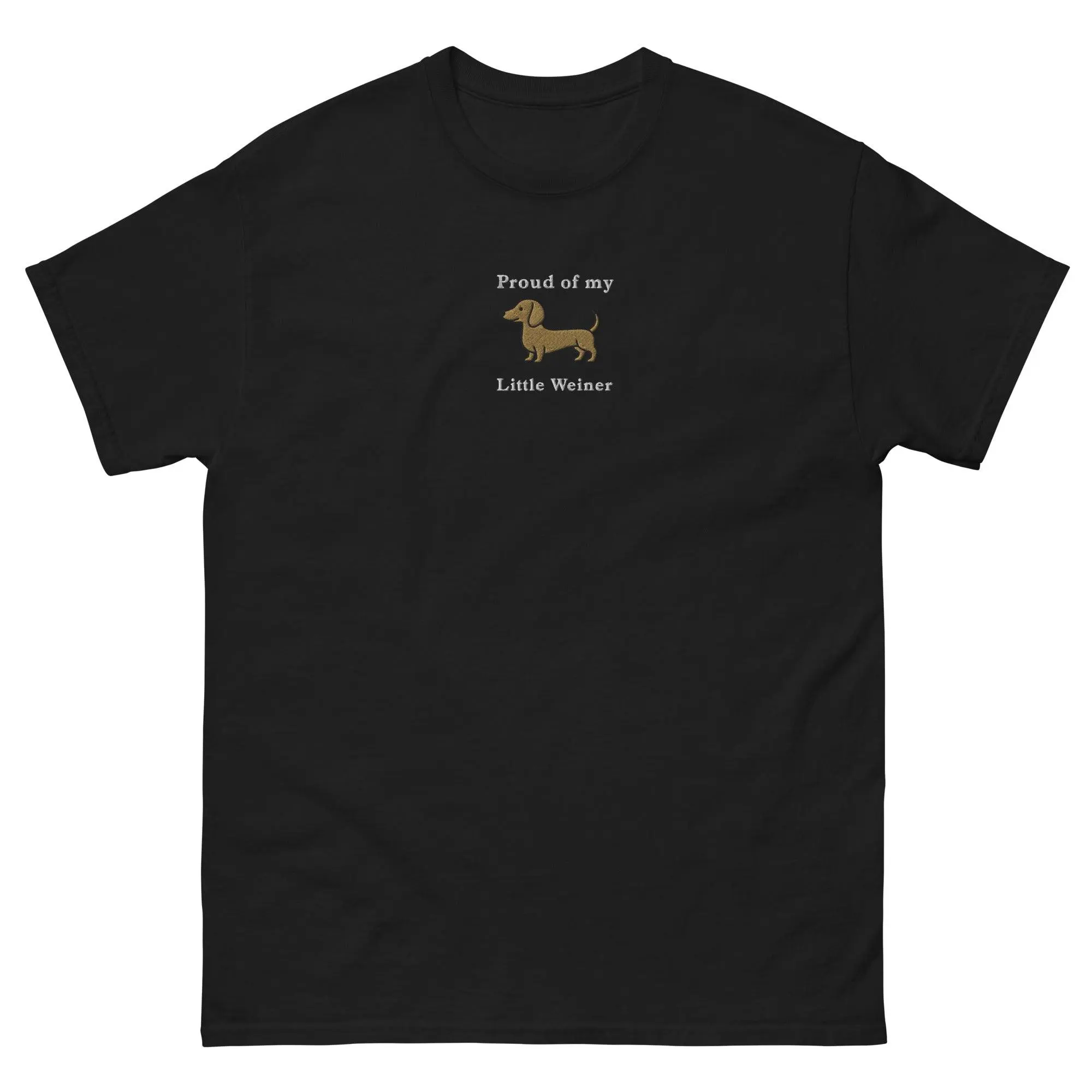 Proud of my little weiner (embroidered) T-Shirt - Image 6