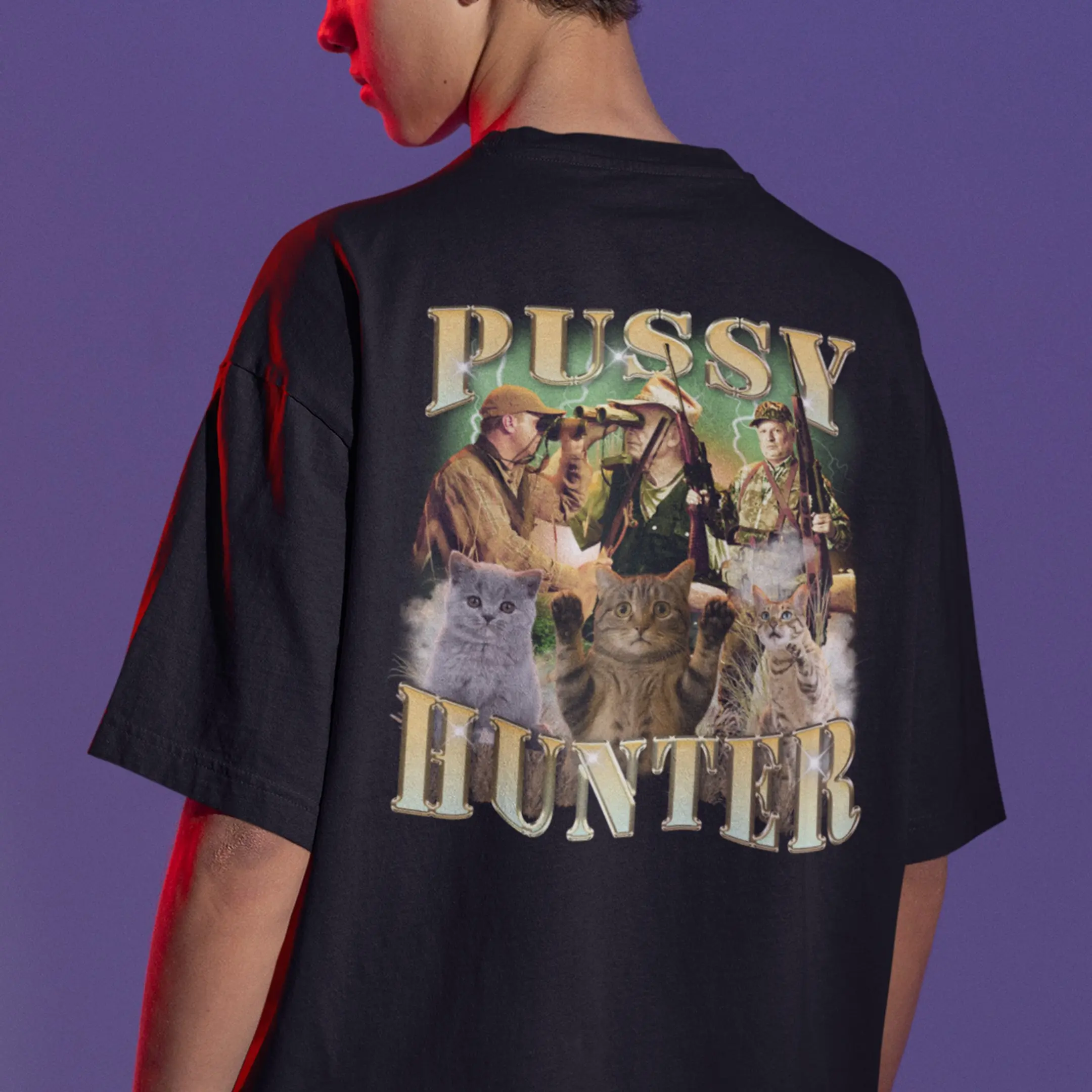 Pussy Hunter T-Shirt (backprint) - Image 7