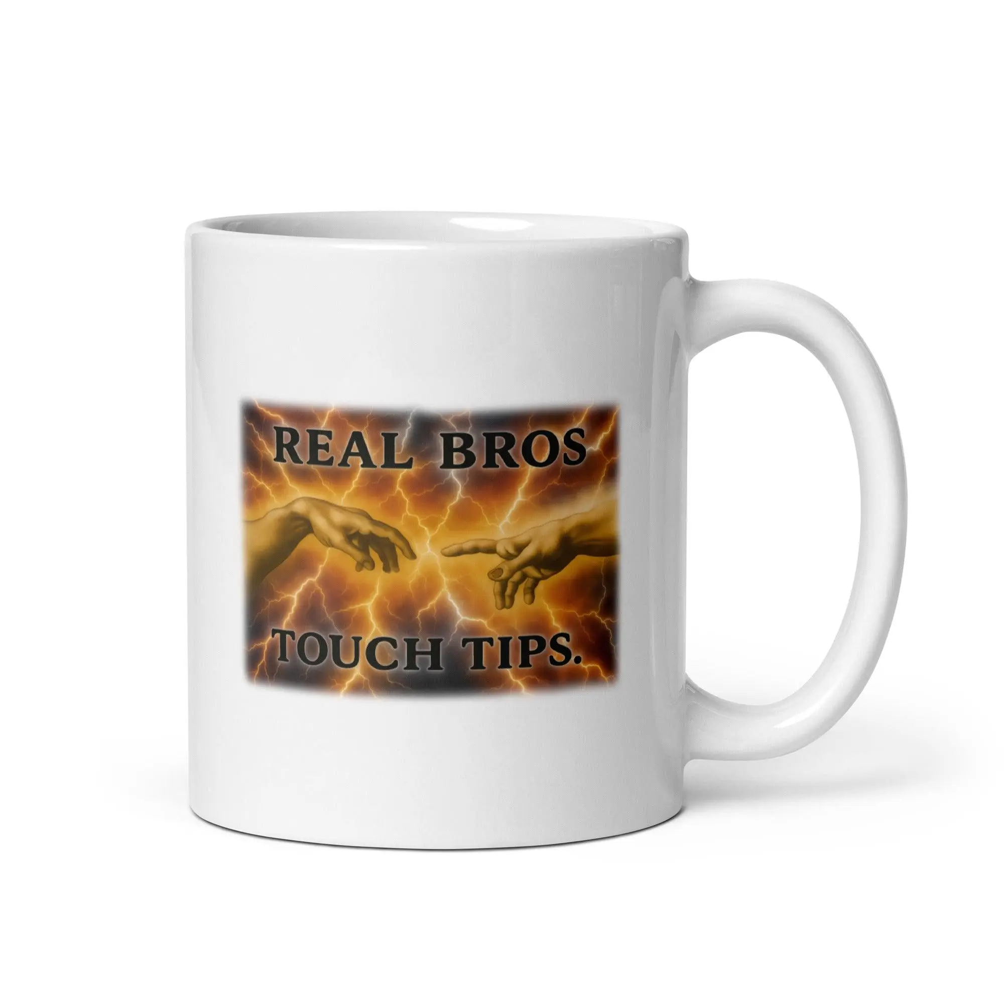 Real Bros Touch White glossy mug