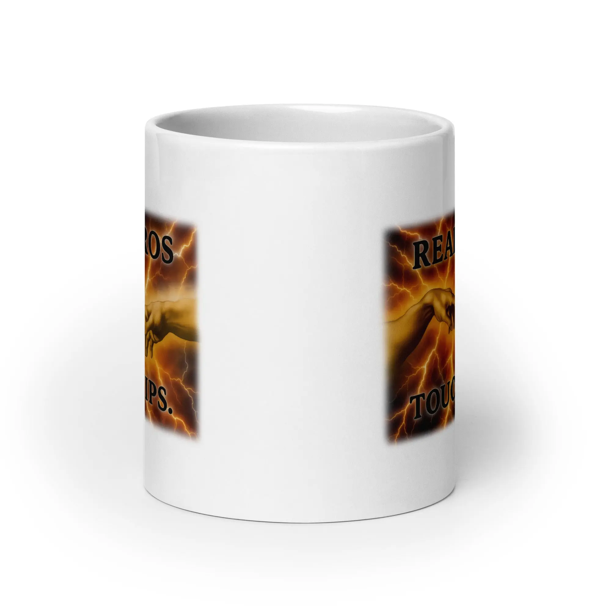 Real Bros Touch White glossy mug - Image 10