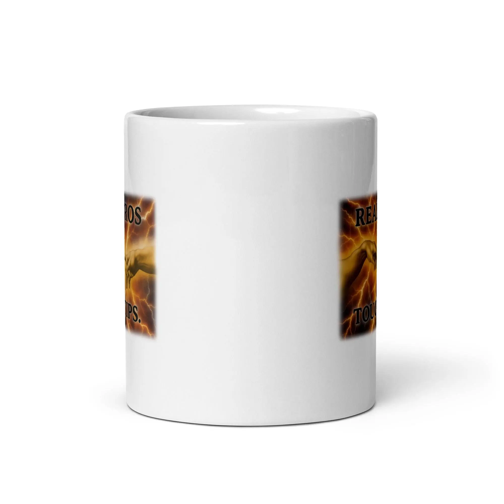Real Bros Touch White glossy mug - Image 4