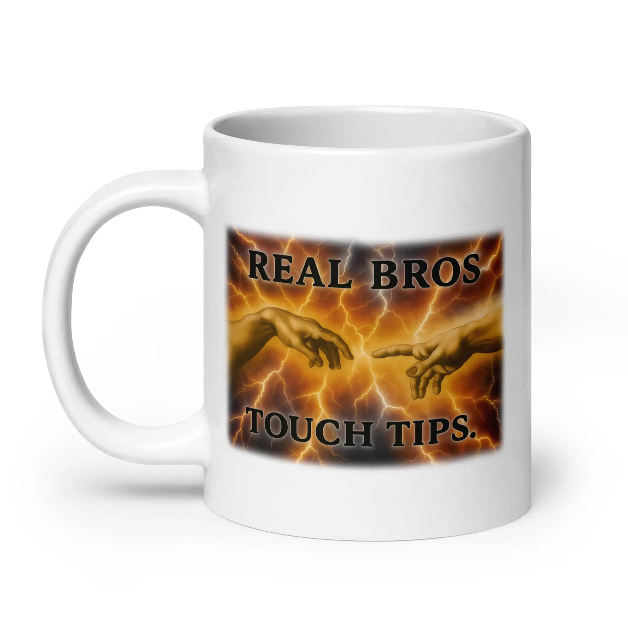 Real Bros Touch White glossy mug - Image 9