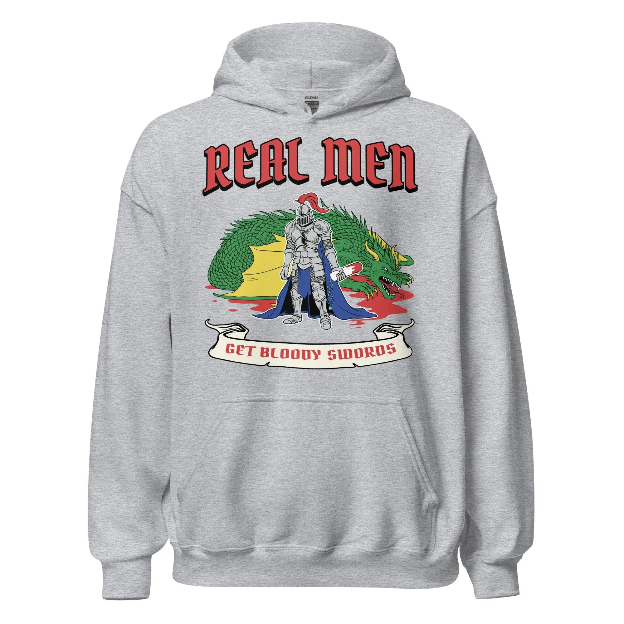 Real Men Get Bloody Swords Hoodie - Image 2