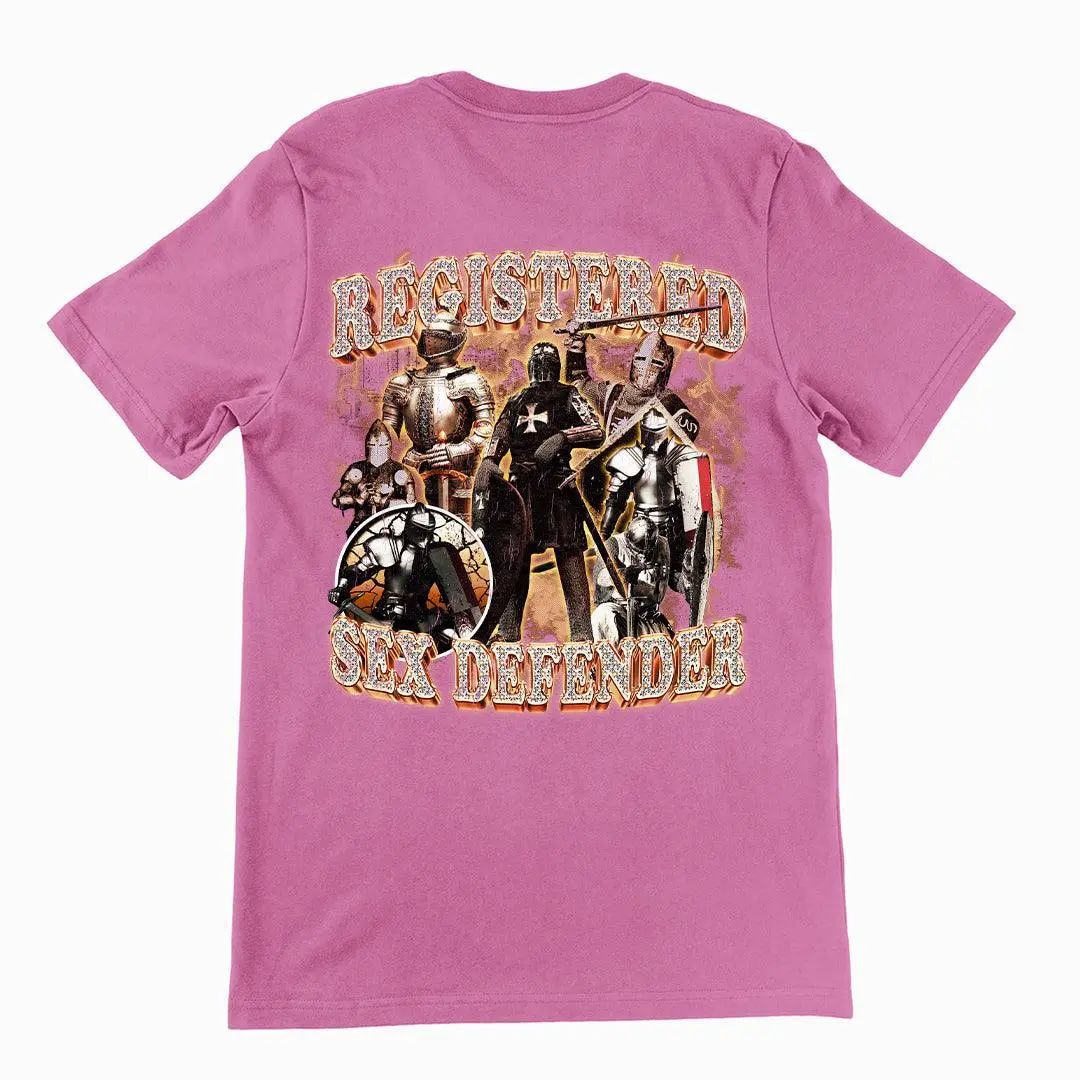 Registered Sex Defender t-shirt (backprint) - Image 2