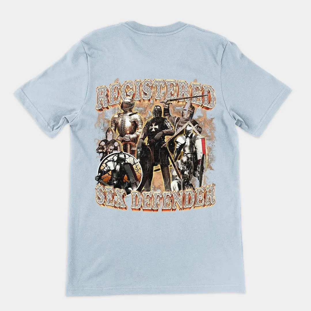 Registered Sex Defender t-shirt (backprint) - Image 4