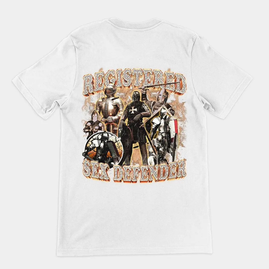 Registered Sex Defender t-shirt (backprint) - Image 6