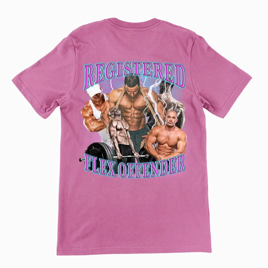 Registered Flex Offender t-shirt (backprint) - Image 2