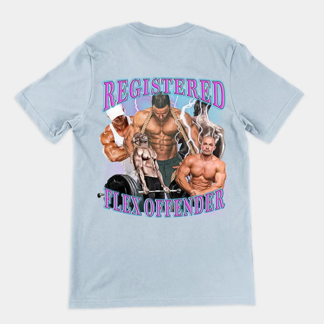 Registered Flex Offender t-shirt (backprint) - Image 4