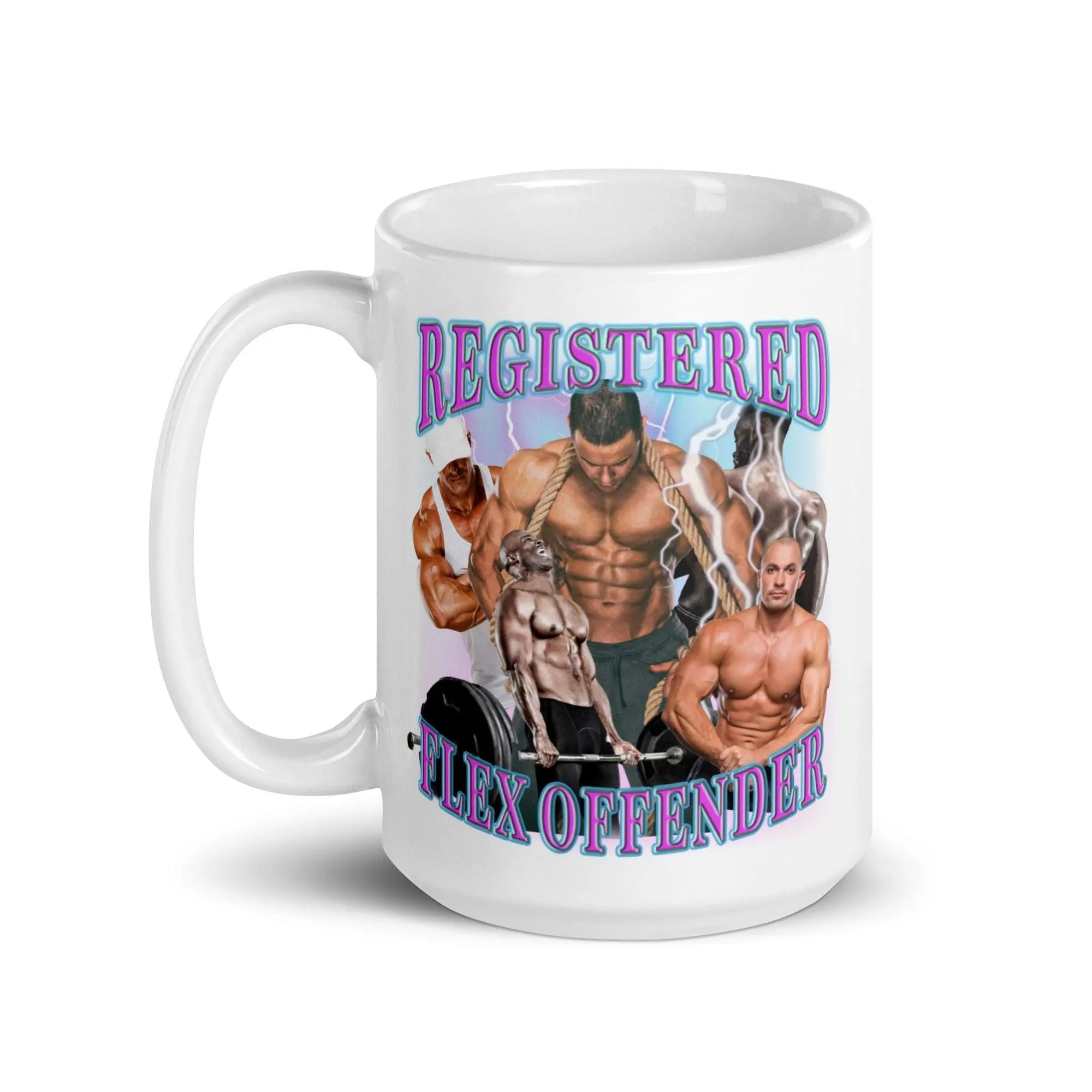 Registered Flex Offender White glossy mug - Image 7