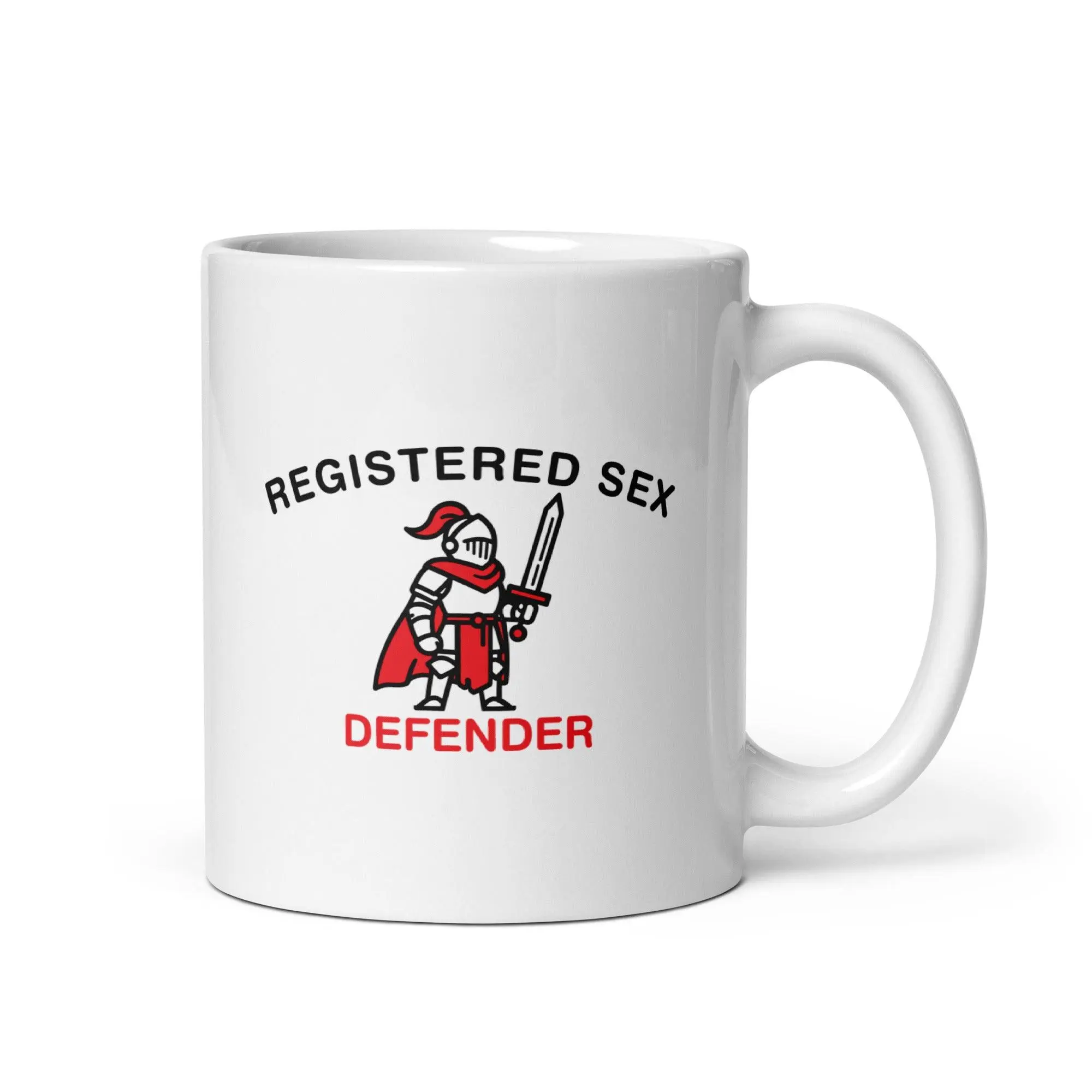 Registered Sex Defender White glossy mug - Image 2