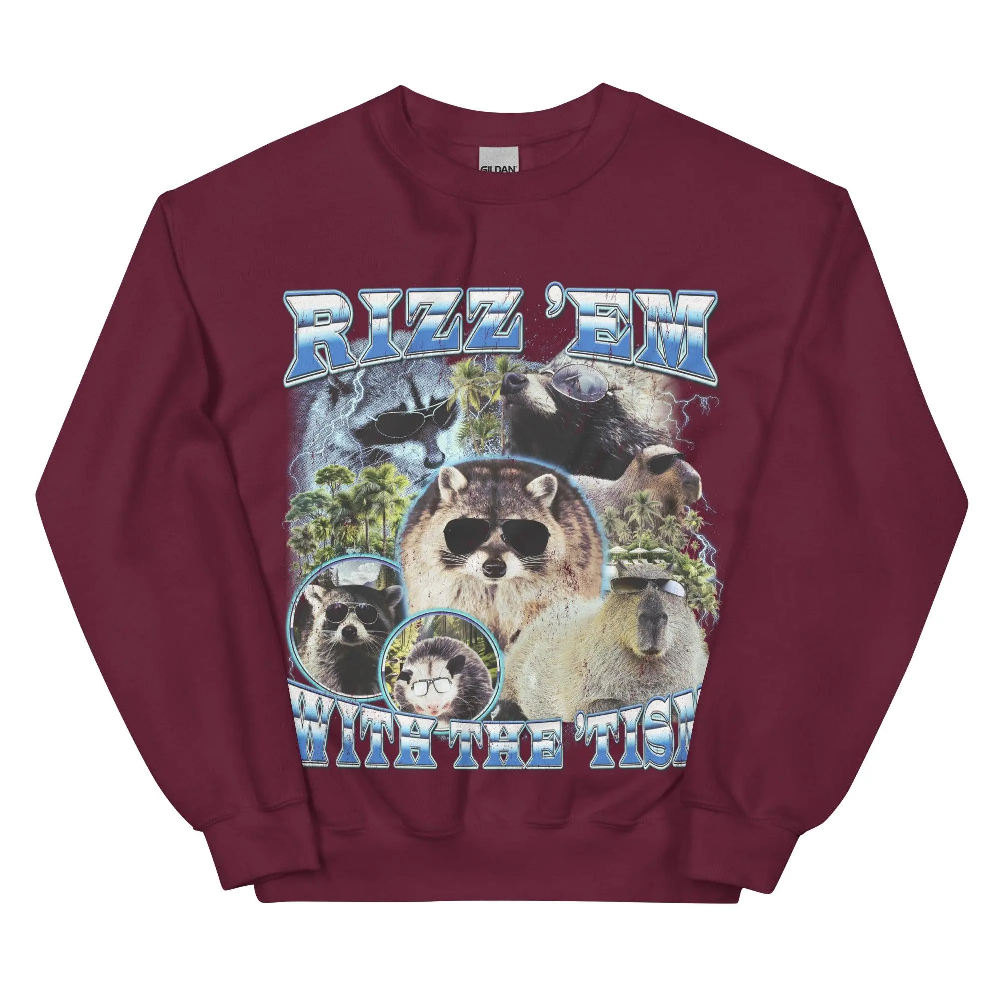 Rizz 'em with the 'tism Sweatshirt - Image 4