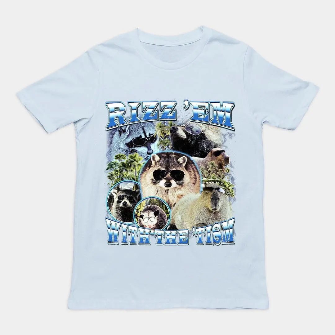 Rizz 'em with the 'tism t-shirt - Image 5