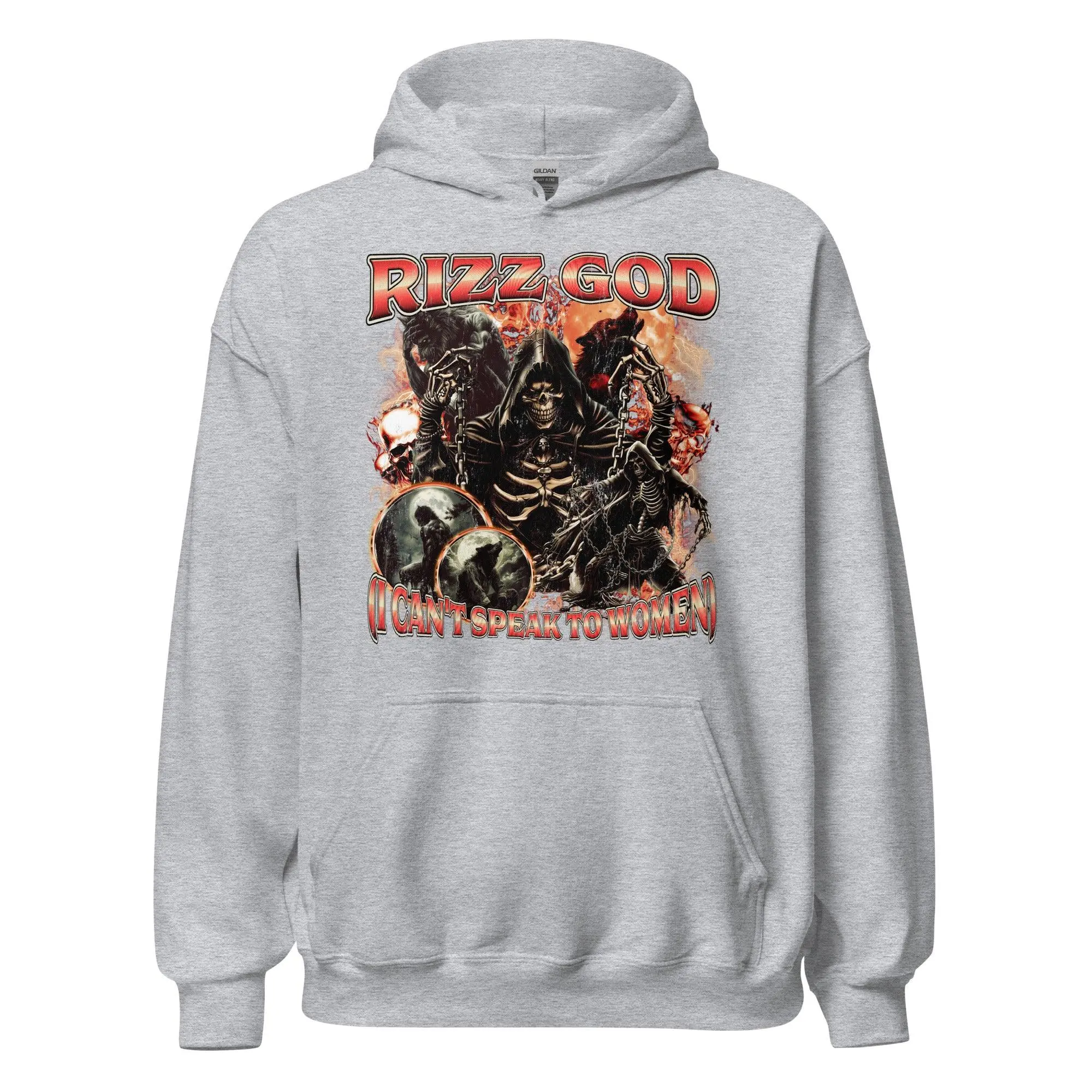 Rizz God (I can't speak to women) Hoodie - Image 2