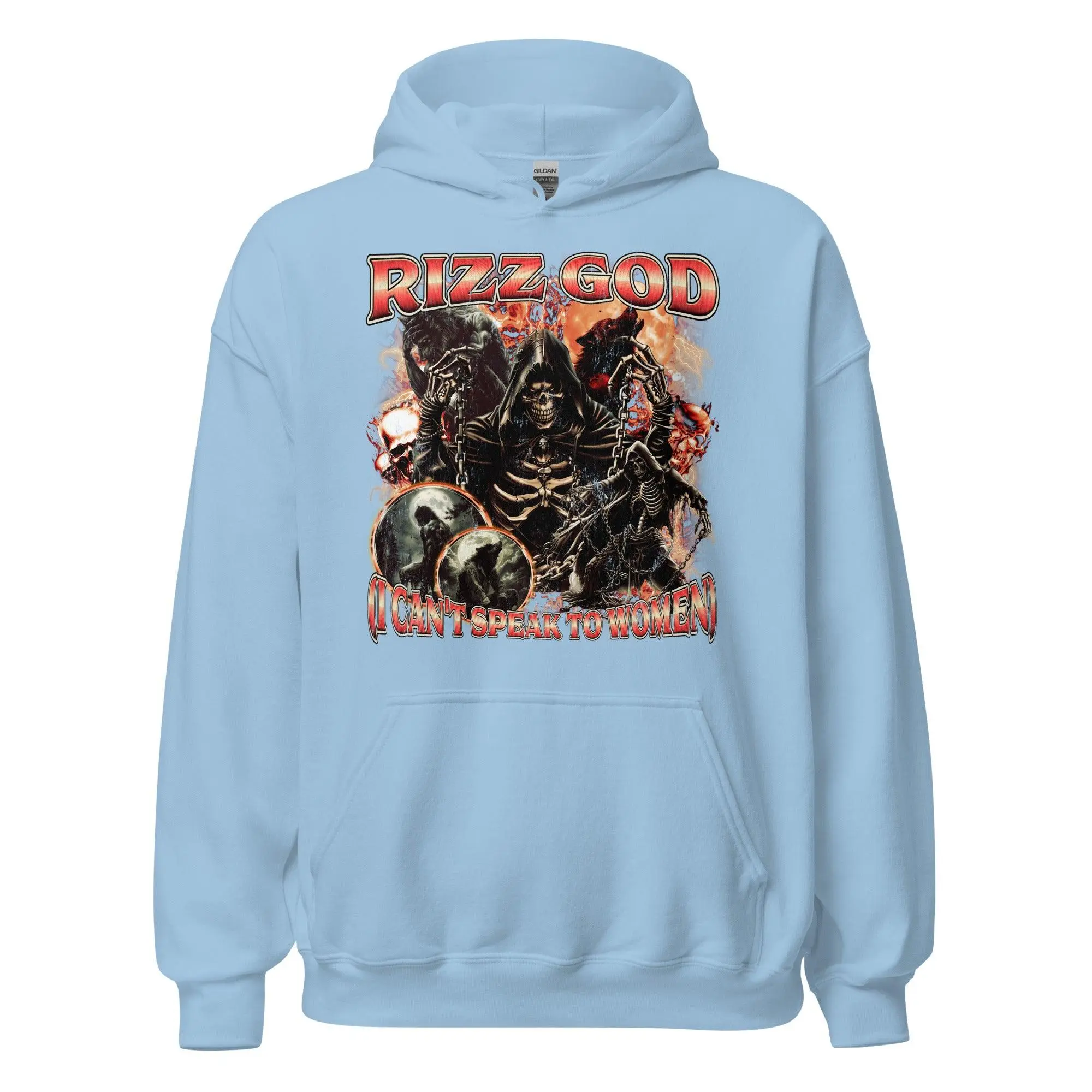 Rizz God (I can't speak to women) Hoodie - Image 5