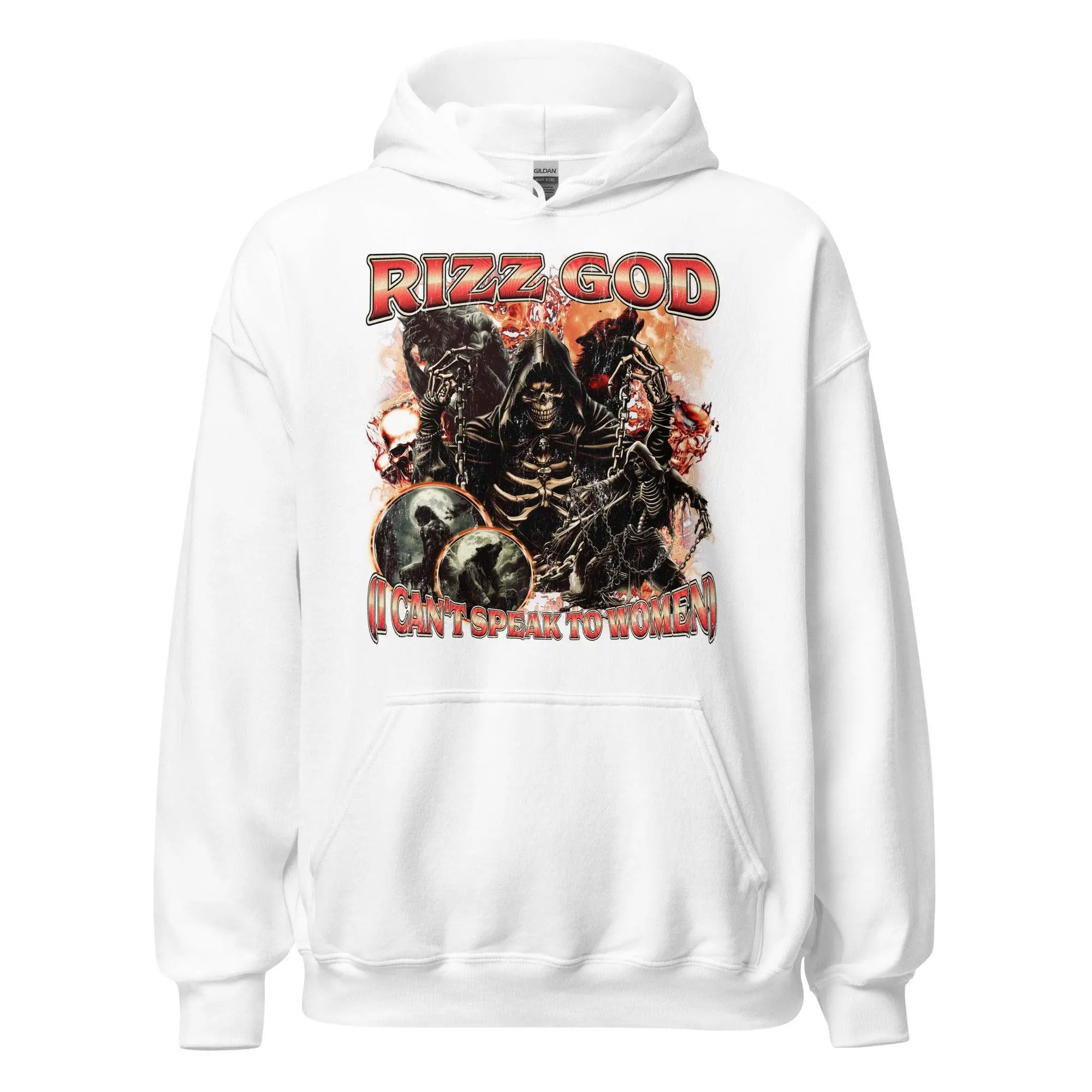Rizz God (I can't speak to women) Hoodie - Image 7