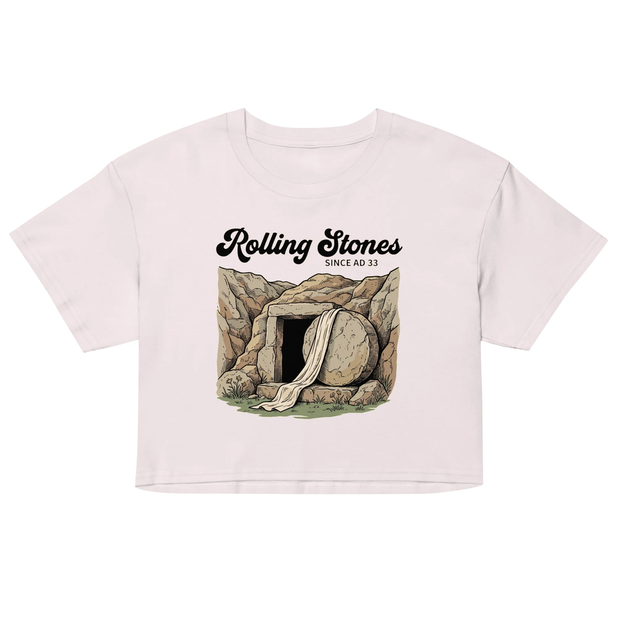 Rolling Stones since AD 33 (Jesus Resurrection) crop top - Image 4