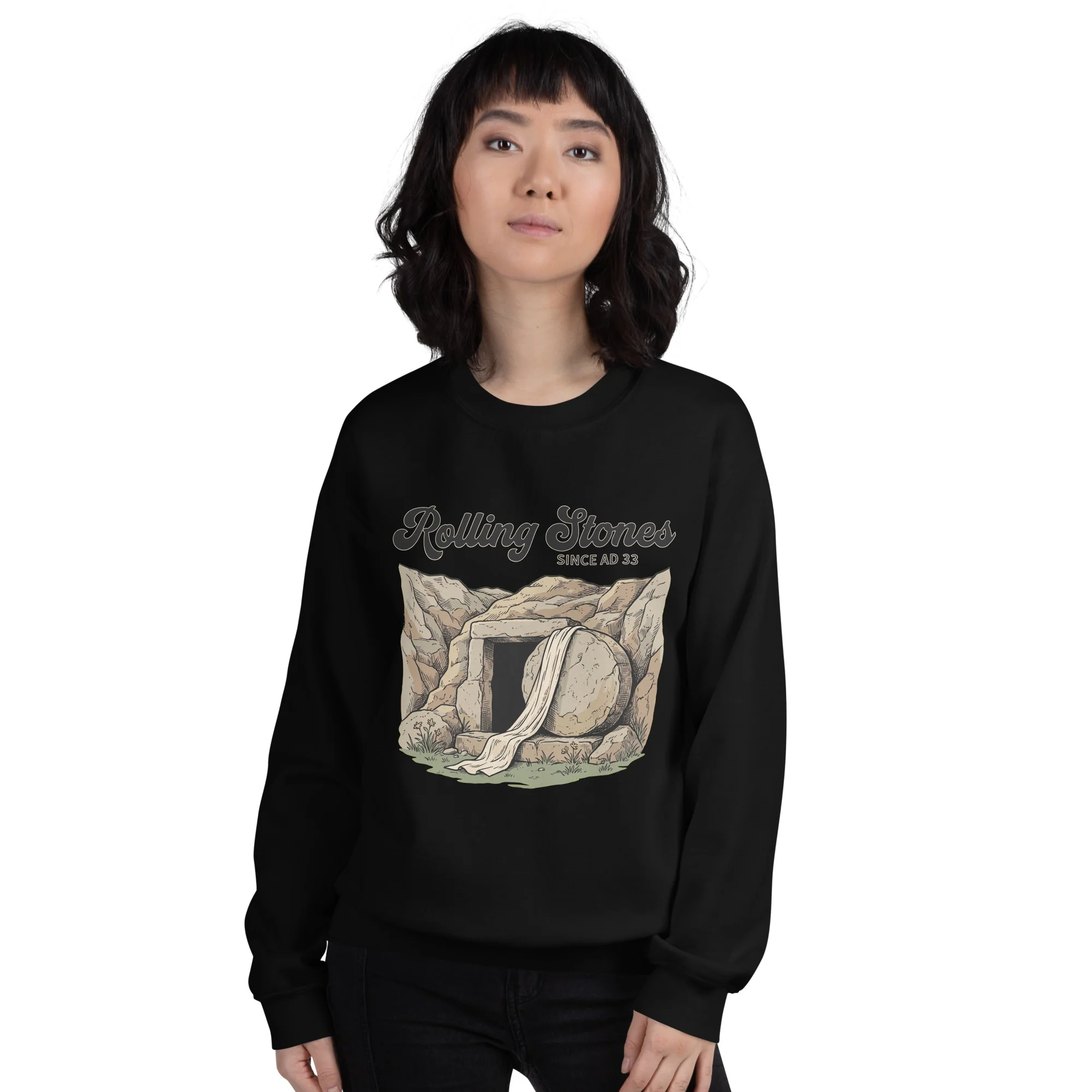 Rolling Stones since AD 33 (Jesus Resurrection) sweatshirt - Image 10