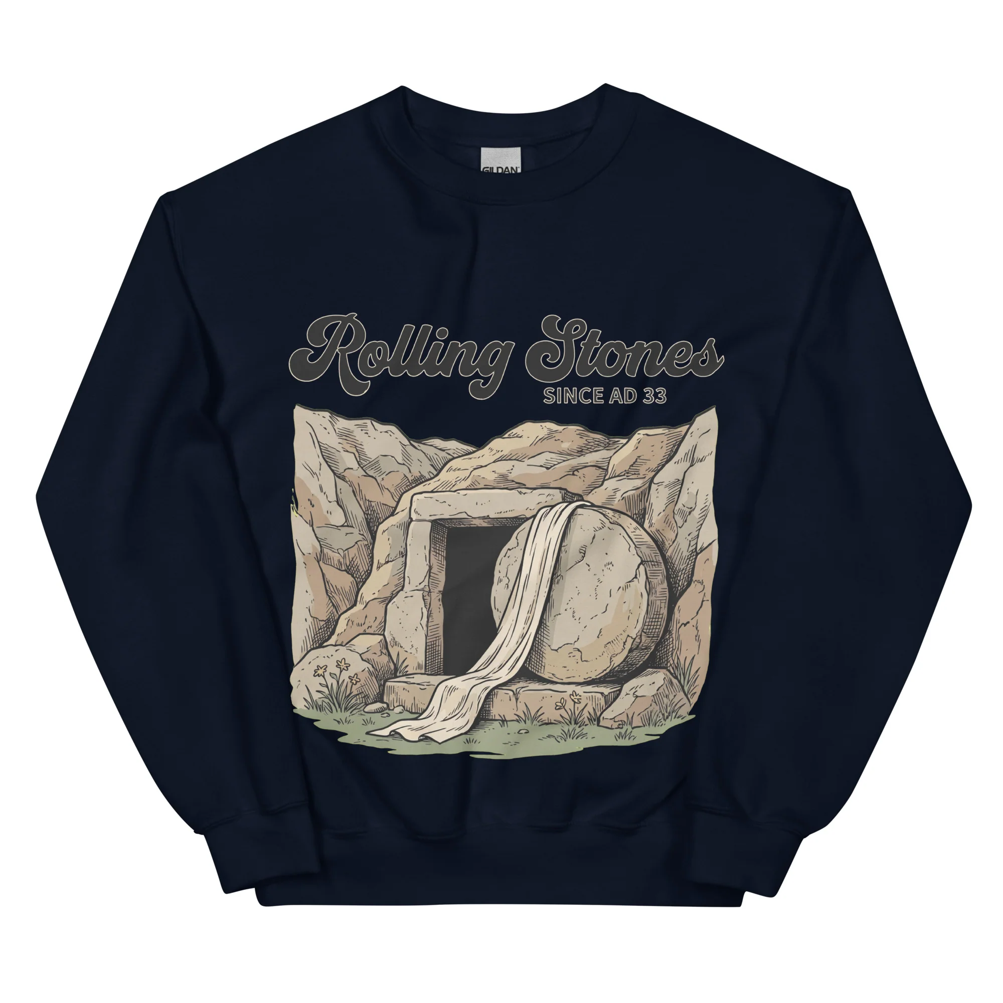 Rolling Stones since AD 33 (Jesus Resurrection) sweatshirt - Image 2